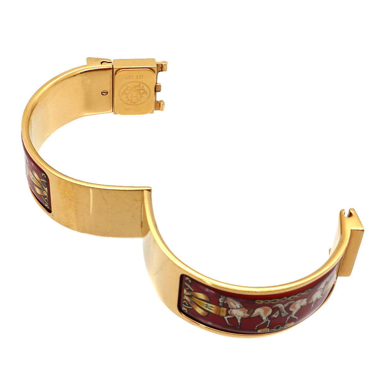 Loquet LO1.201 Quartz Gold Dial Ladies Bngle Watch