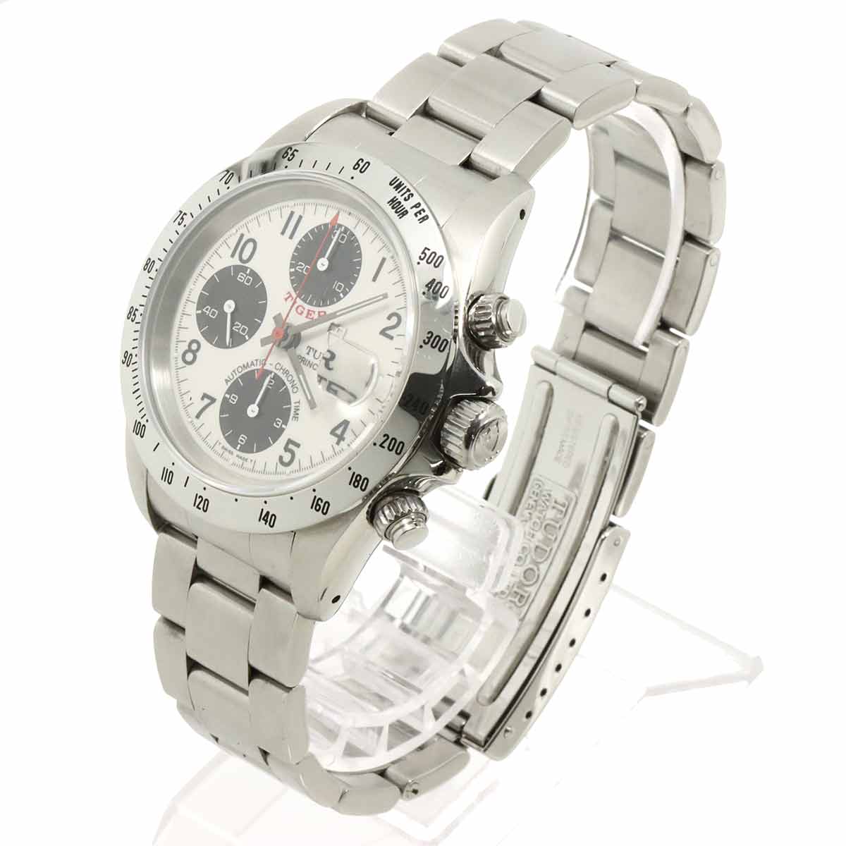 Chrono Time Tiger 79280 Date Automatic Cream Dial Mens Watch