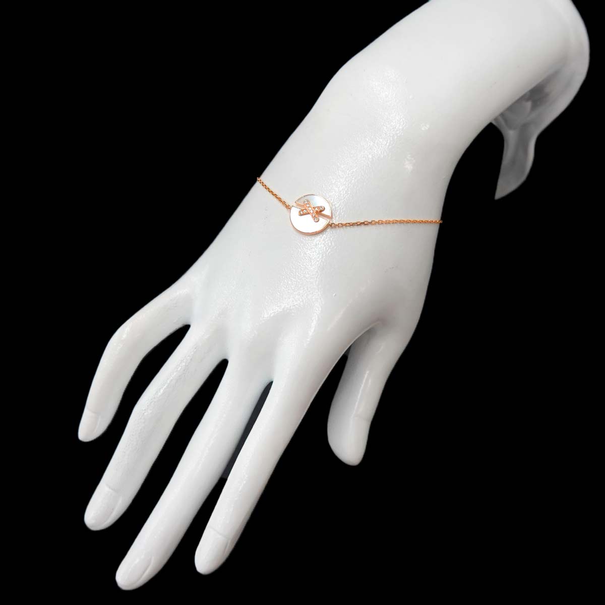 Jeux de Liens Harmony MOP Diamond Bracelet 18K Pink Gold 750