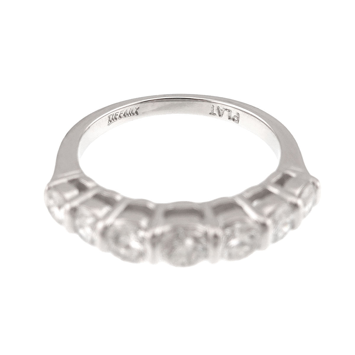 Forever Half Diamond Ring Platinum size4.75-5(US)
