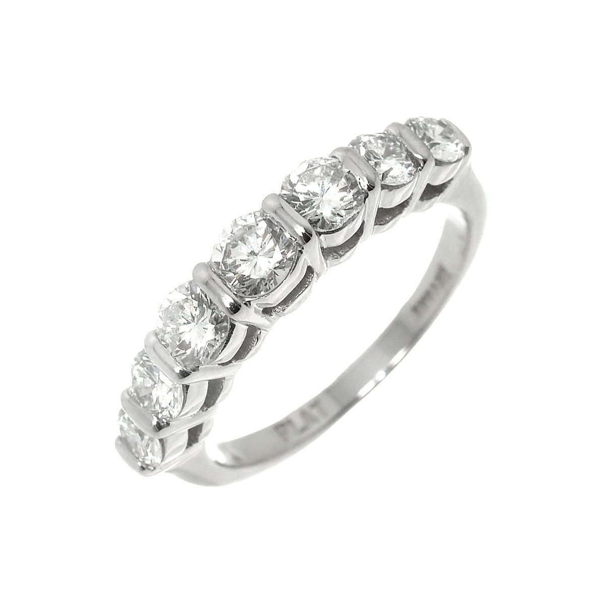 Forever Half Diamond Ring Platinum size4.75-5(US)
