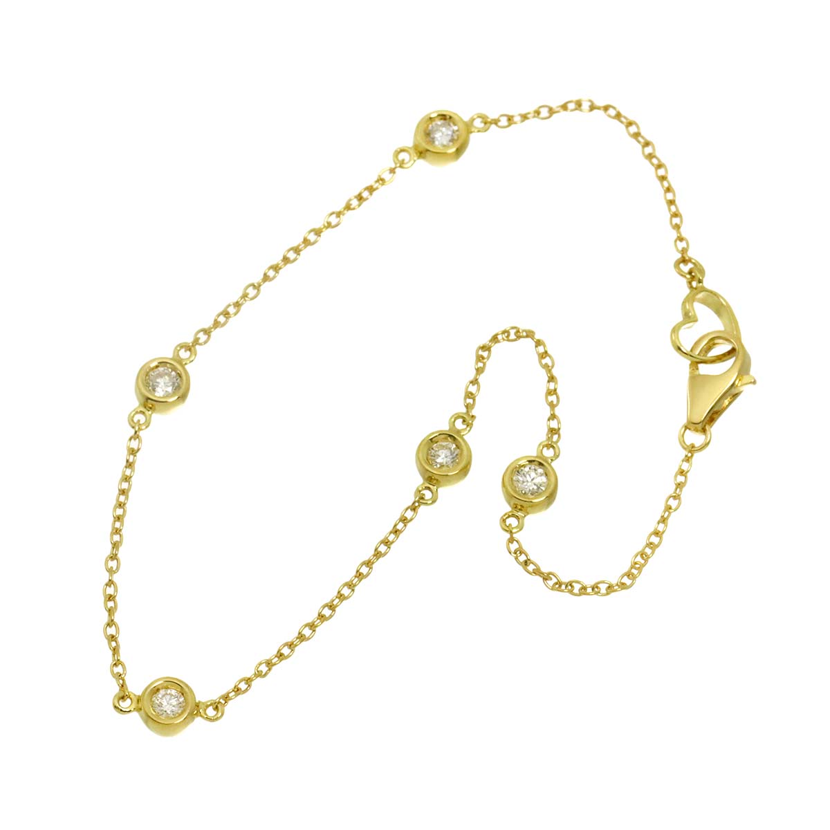 Diamond 0.22ct Bracelet 18K YG 750