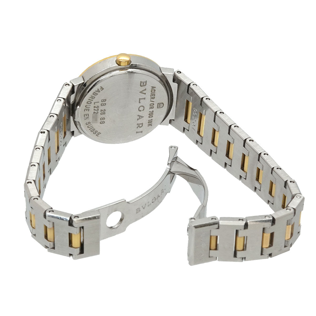 BVLGARIBVLGARI BB26SG Two Tones 750 YG Silver Dial Ladies