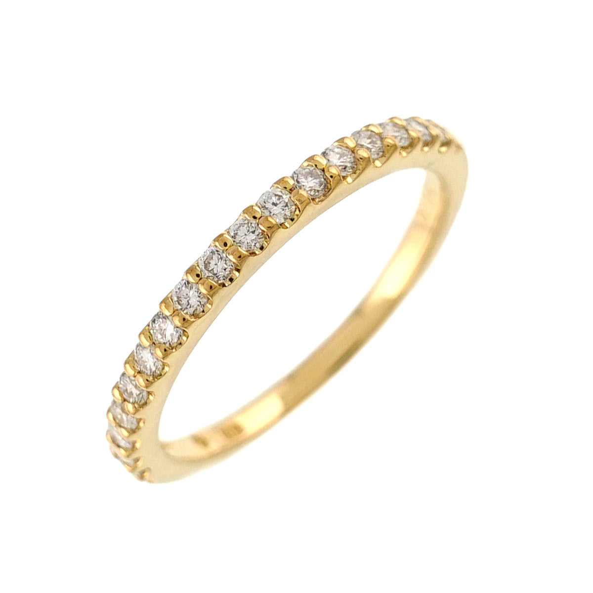 Diamond 0.14ct Ring 18K Yellow Gold 750 size2.5-2.75(US)