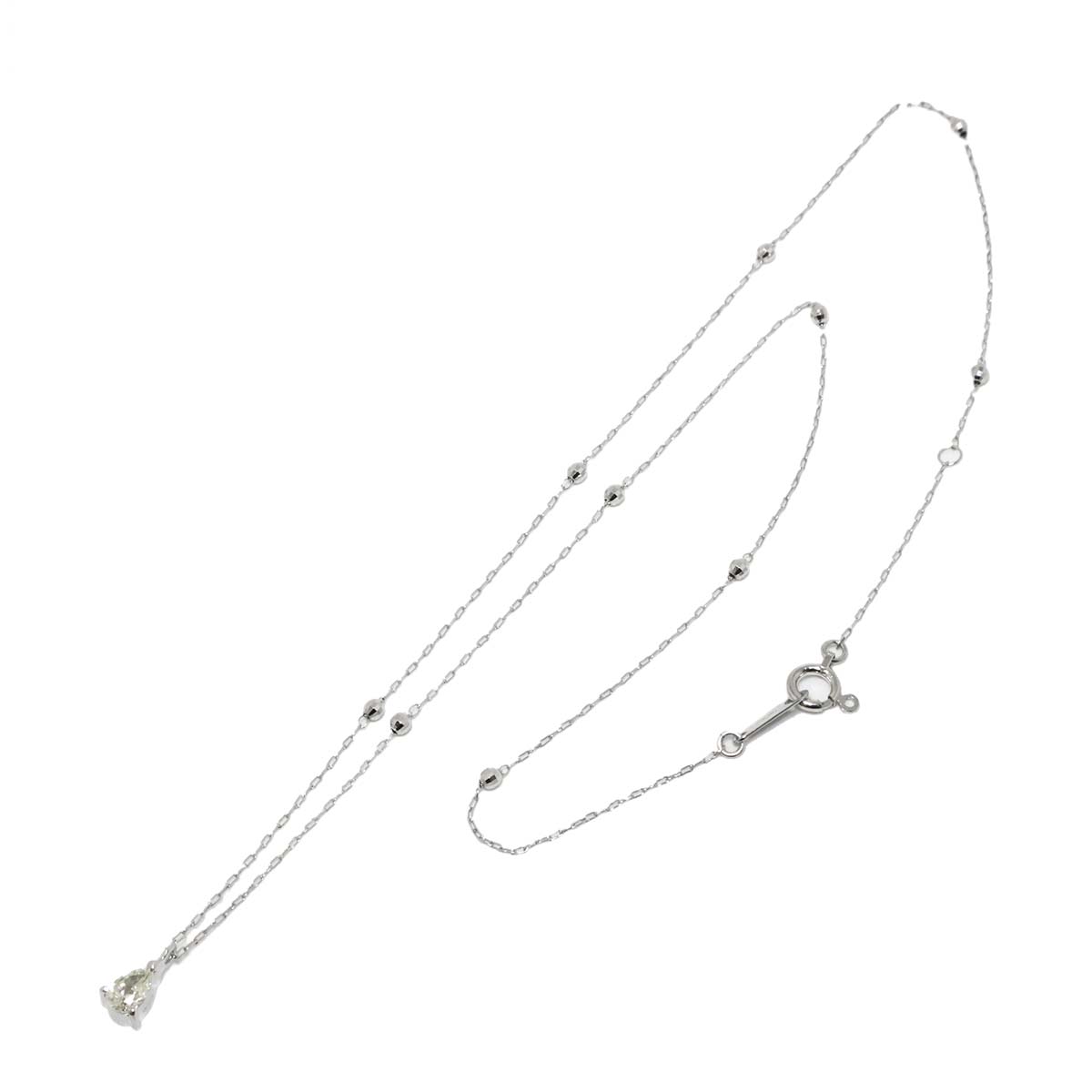 Diamond 0.24ct Necklace 18K WG White Gold 750