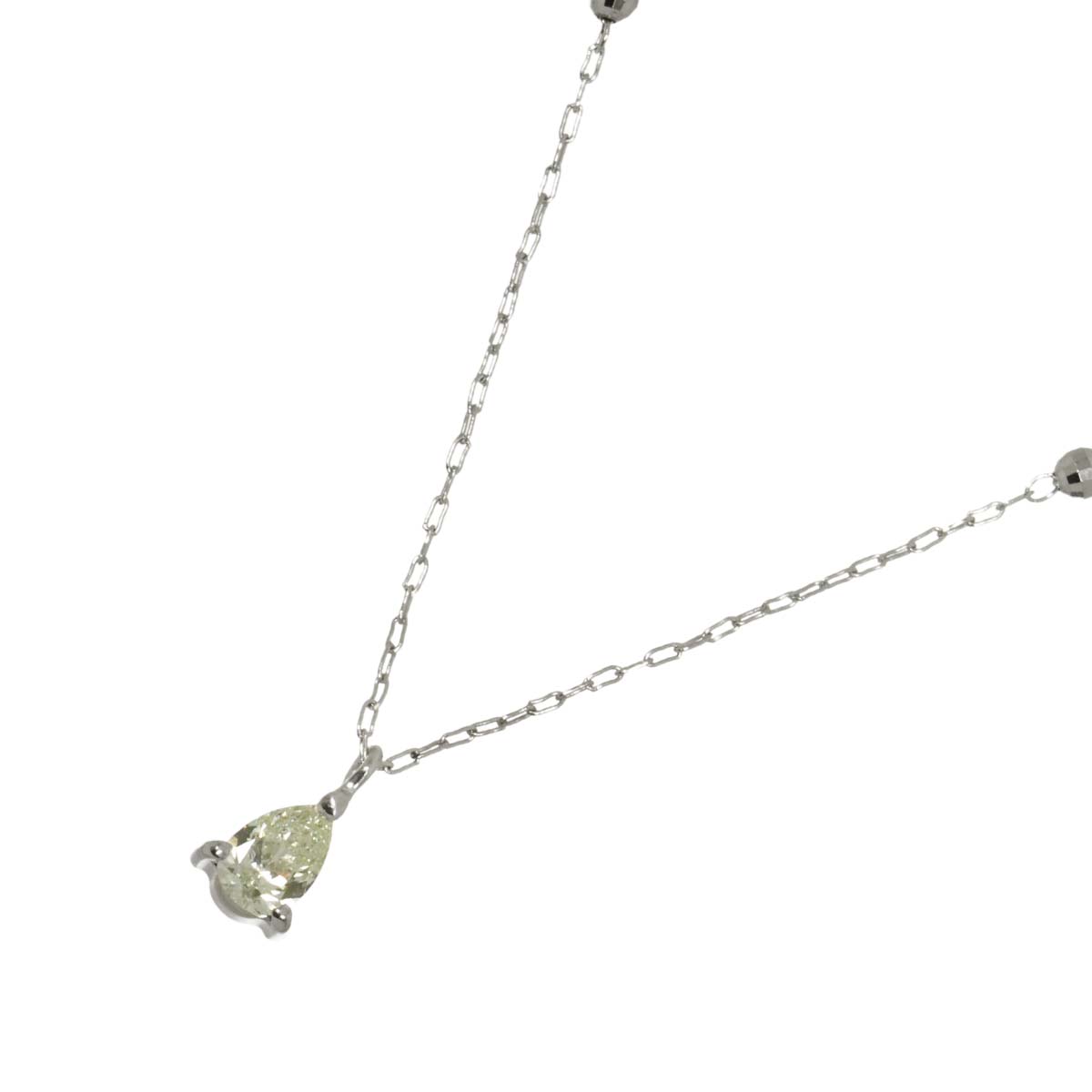 Diamond 0.24ct Necklace 18K WG White Gold 750