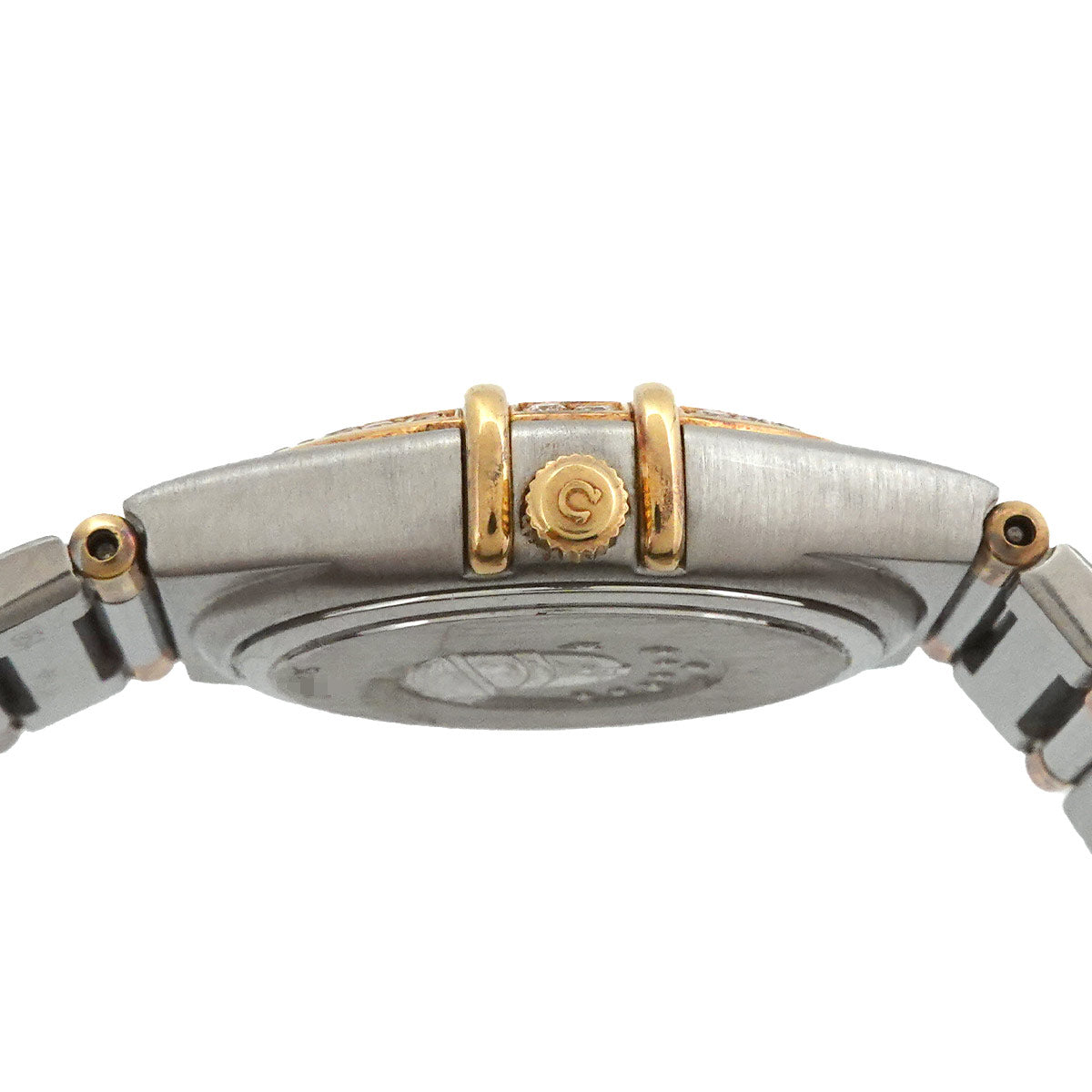 Constellation 1377 30 Bezel Diamond Silver Dial YG Watch