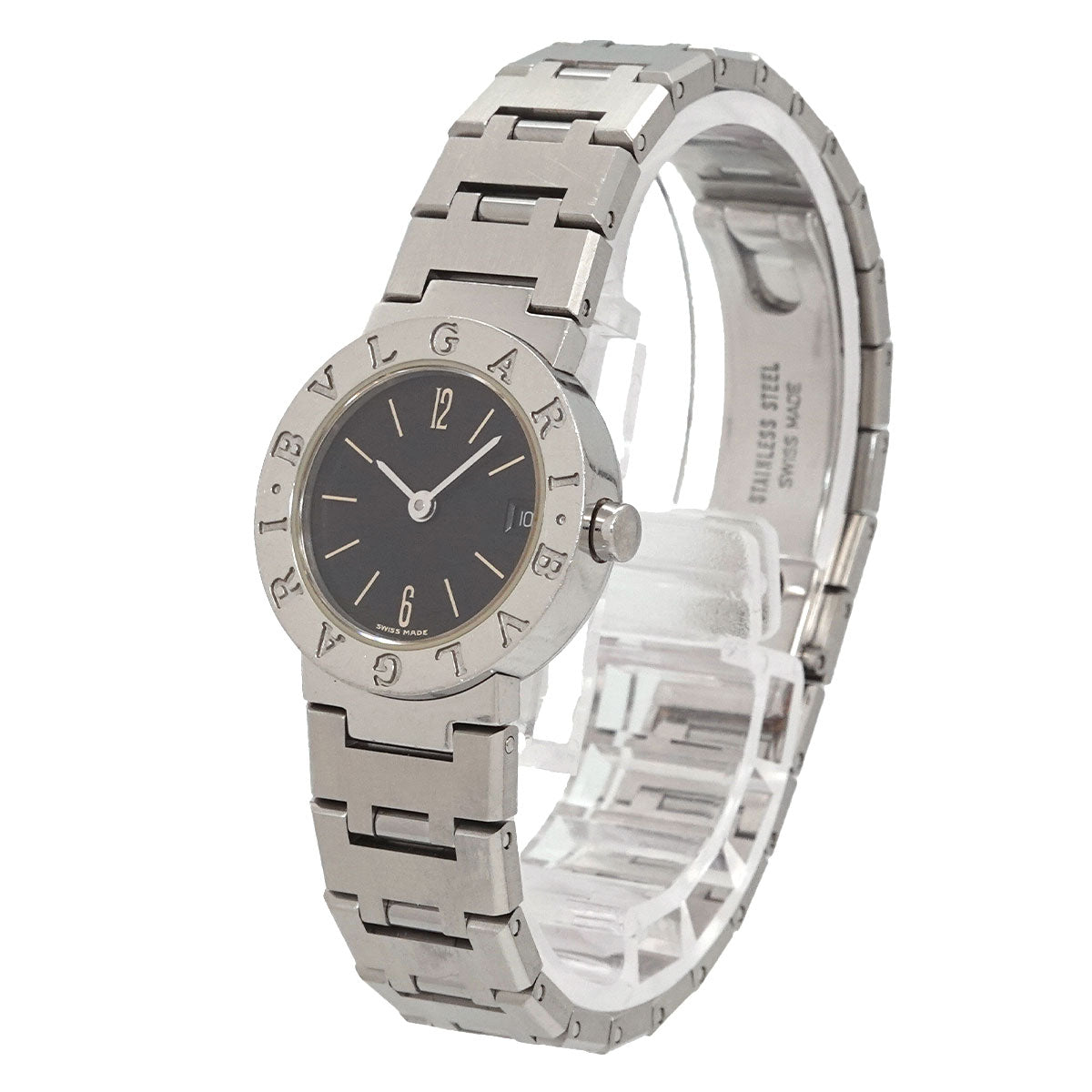 BVLGARIBVLGARI Date BB23SSD Quartz Black Dial Ladies Watch