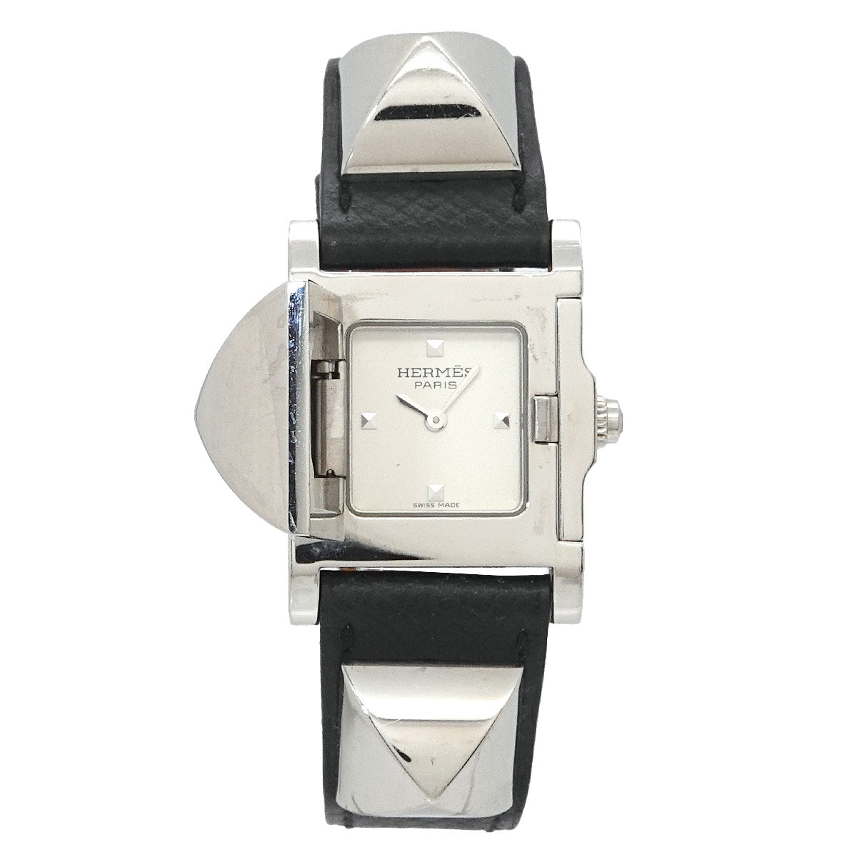 Medor ME3.210 Pyramid Studs Quartz White Dial Ladies Watch
