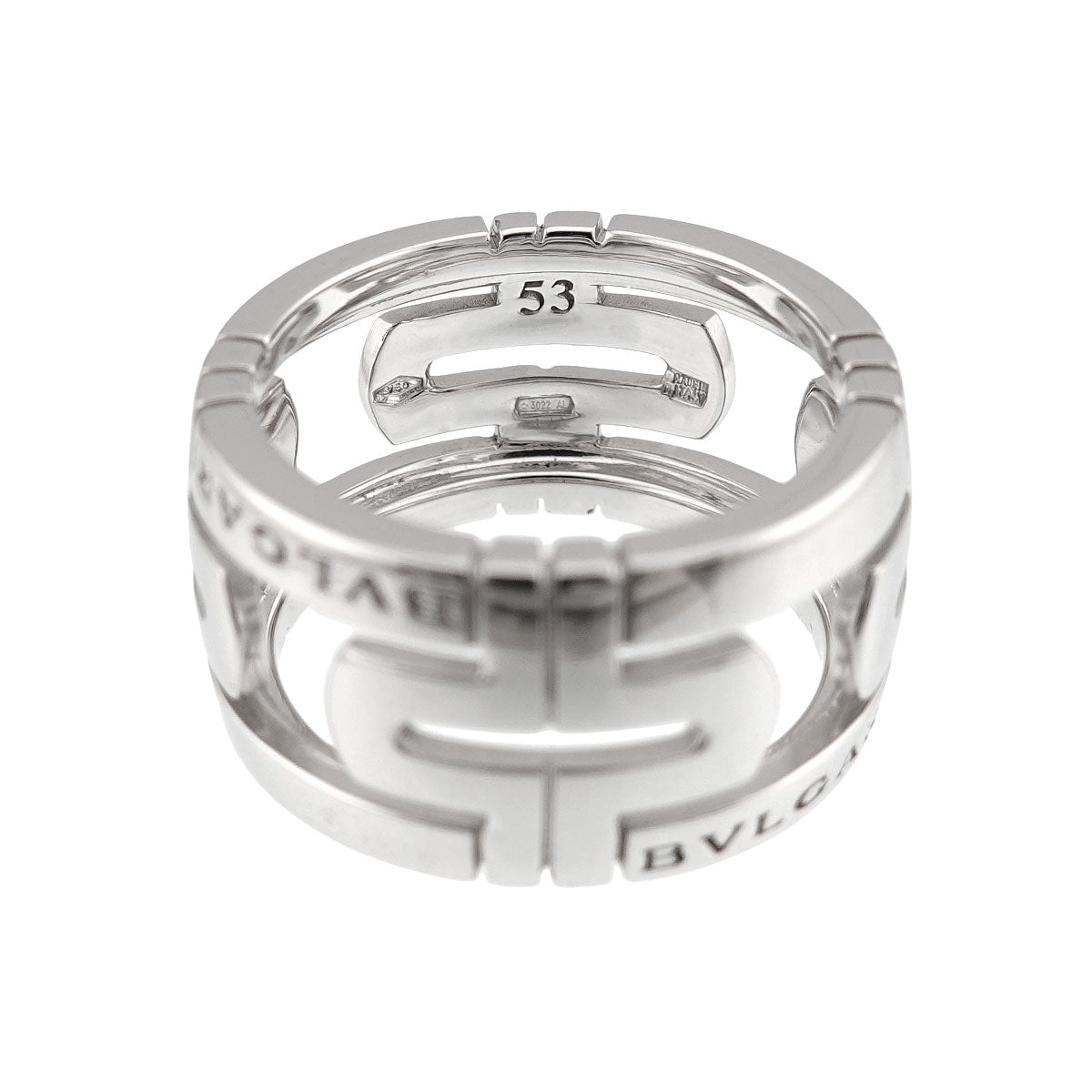 Parentesi Ring 18K White Gold 750 size53 6-6.25(US)