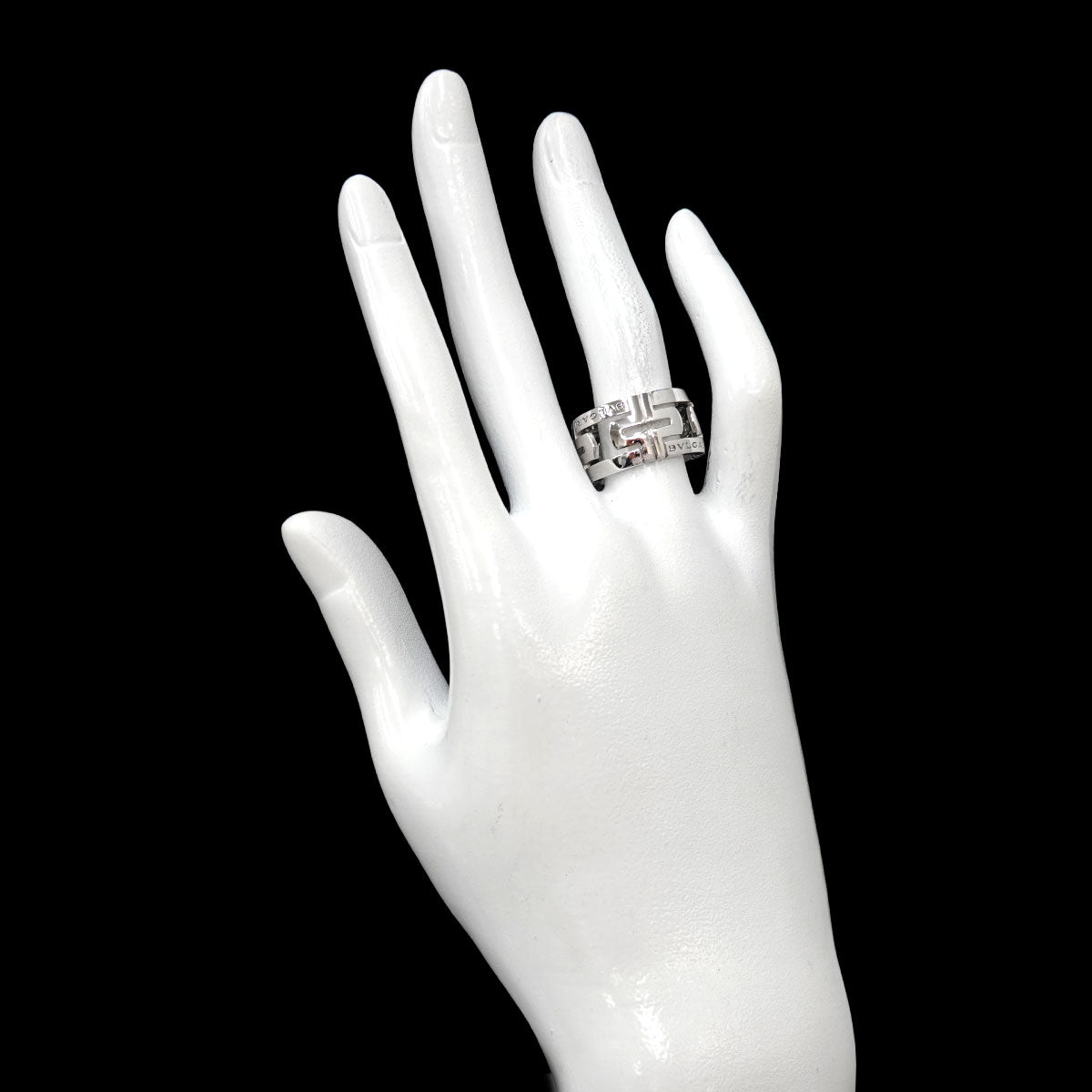 Parentesi Ring 18K White Gold 750 size53 6-6.25(US)