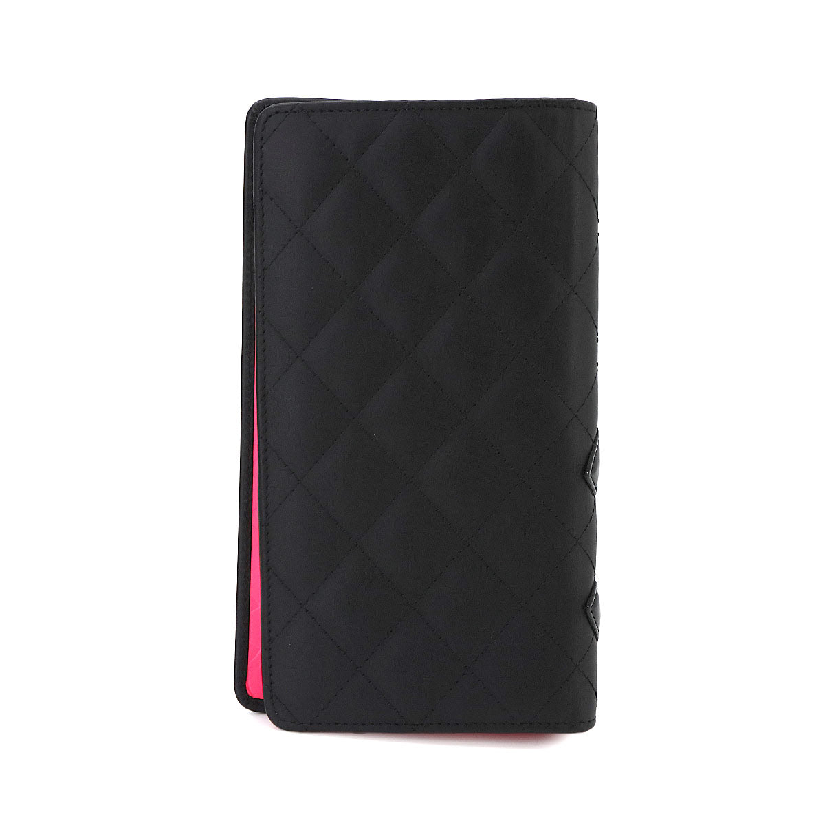 Cambon Line Long Wallet Leather Enamel Black A26717