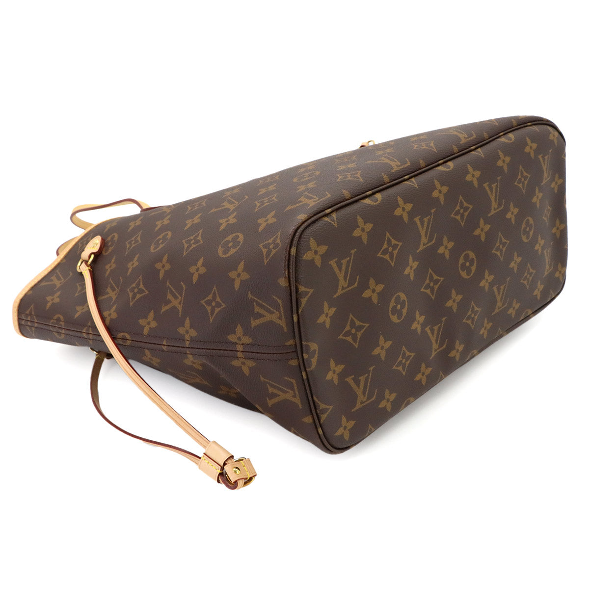 Monogram Neverfull MM Tote Bag Brown Pivoine M41178