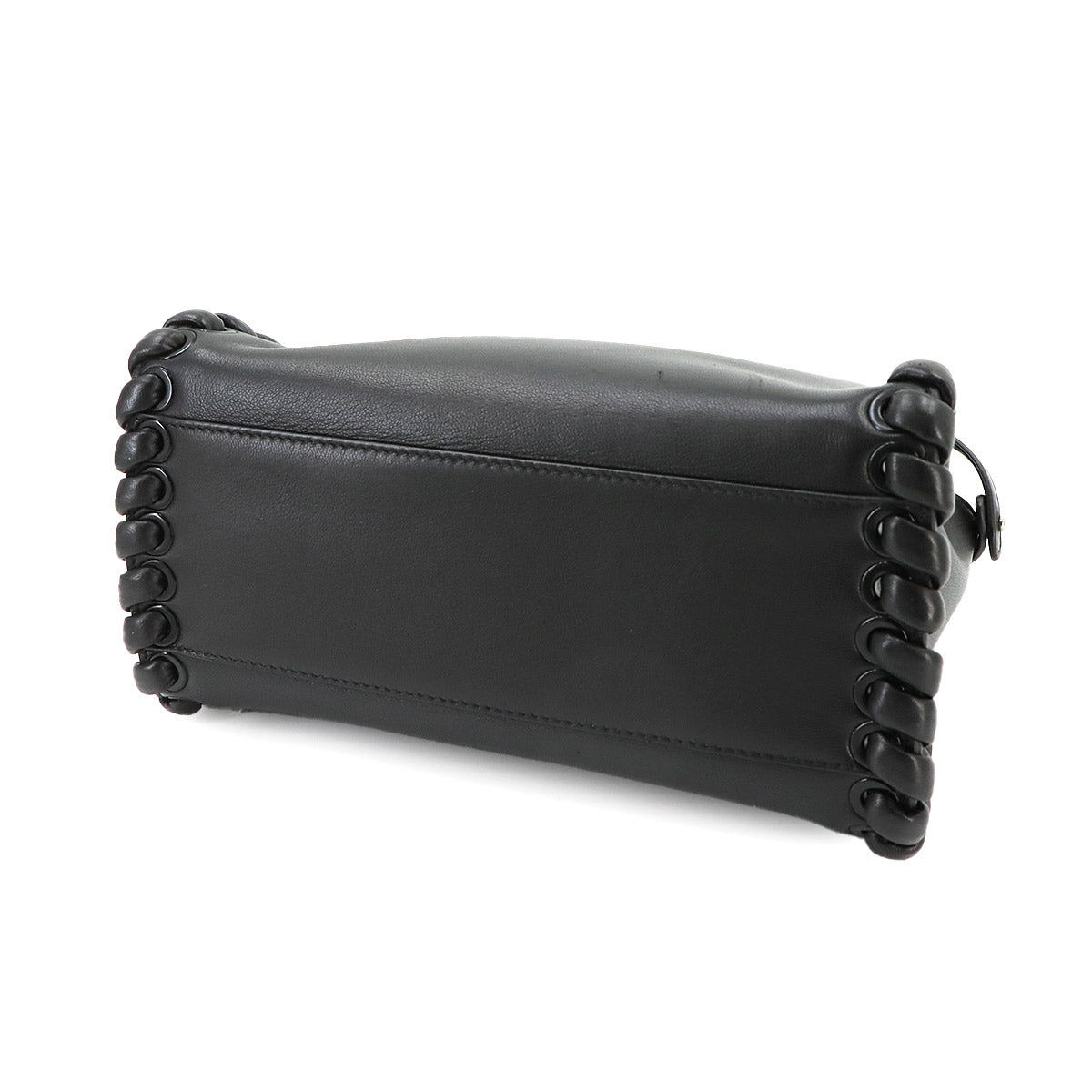 Mini Peekaboo Hand Shoulder Bag Leather Black 8BN244 Purse
