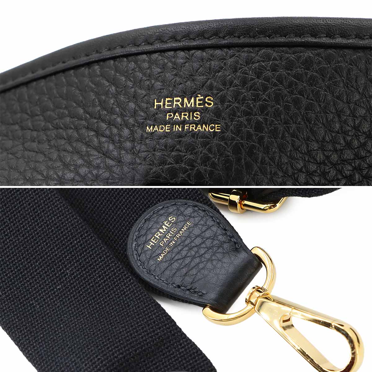 Evelyne3 23 Shoulder Bag Taurillon Clemence Black