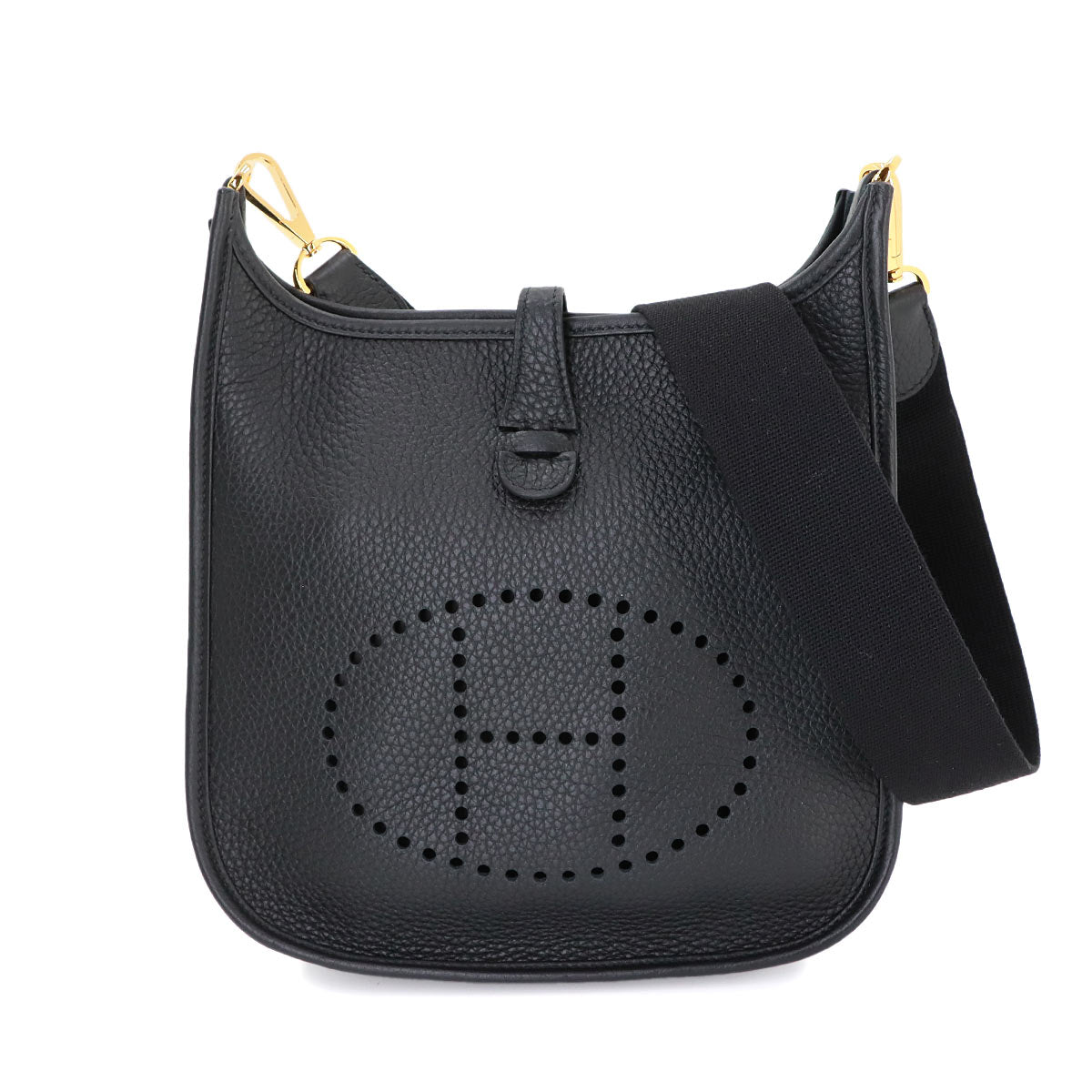 Evelyne3 23 Shoulder Bag Taurillon Clemence Black