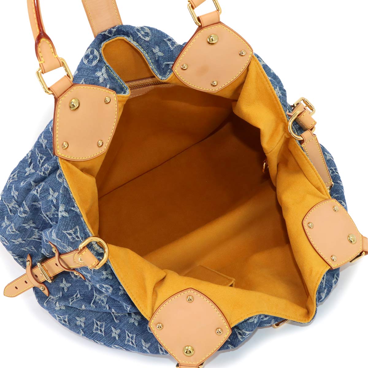 Monogram Denim XL Shoulder Bag Blue M95515 Purse