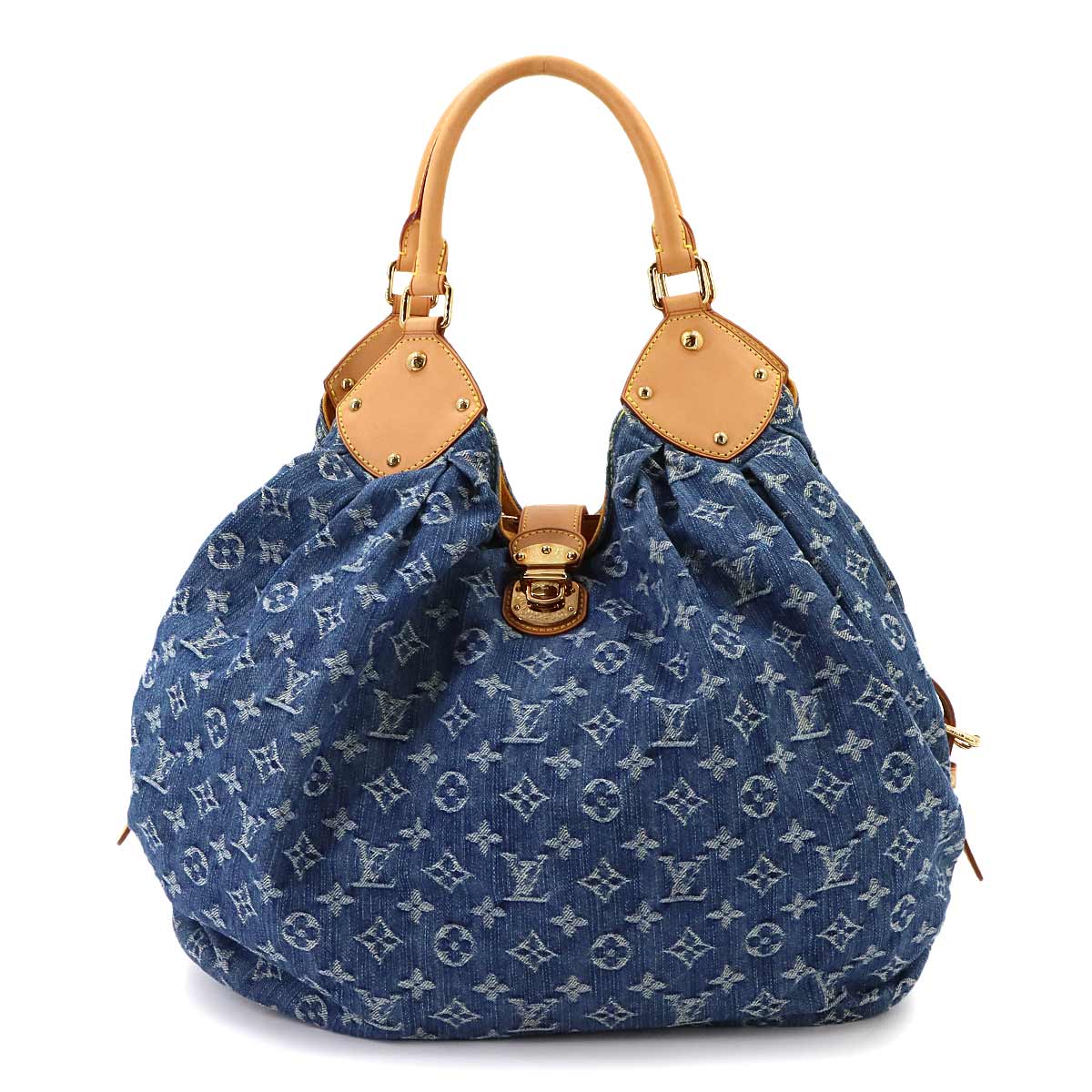 Monogram Denim XL Shoulder Bag Blue M95515 Purse