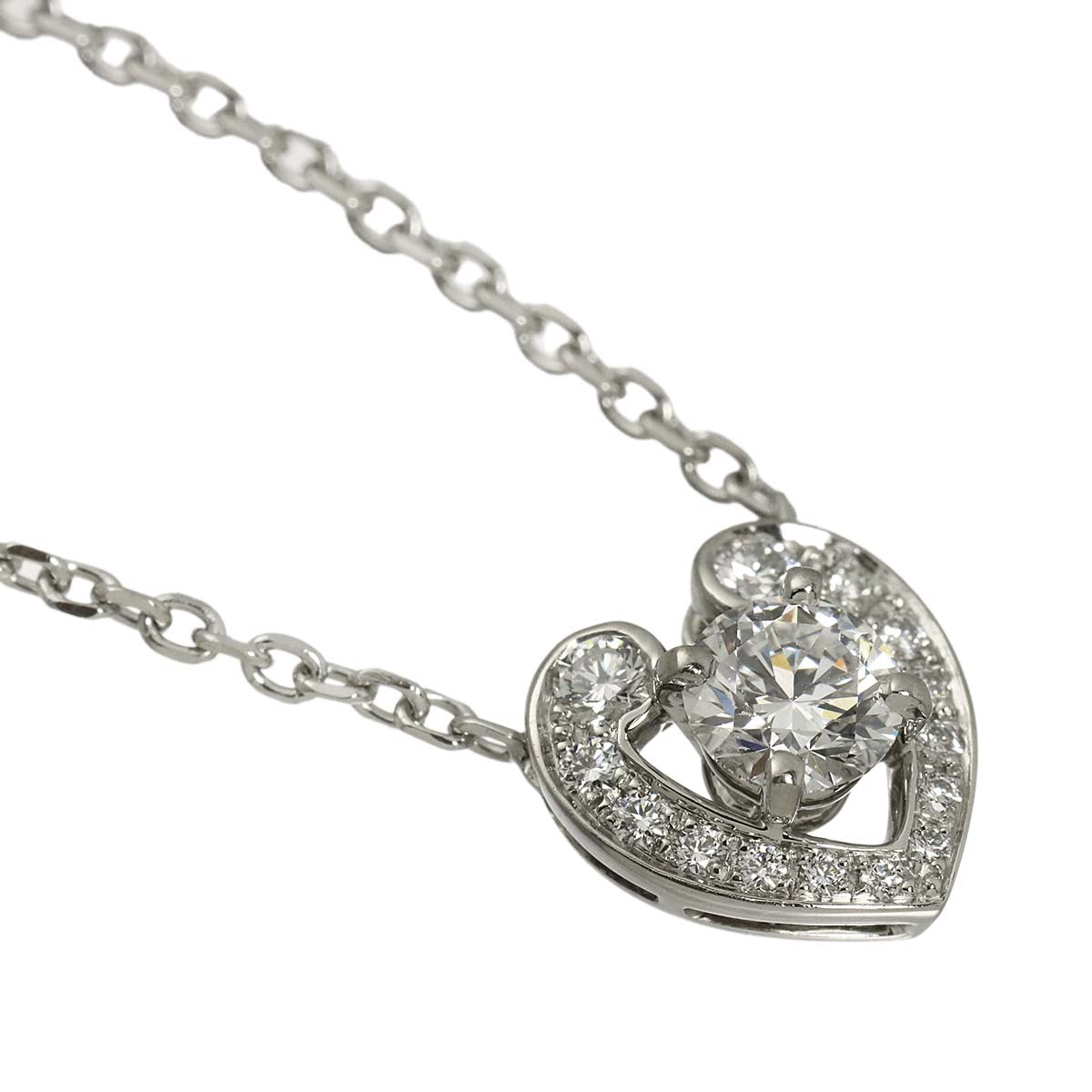 YOU AND ME Diamond 0.55ct E/VVS2/3EX Necklace Pt
