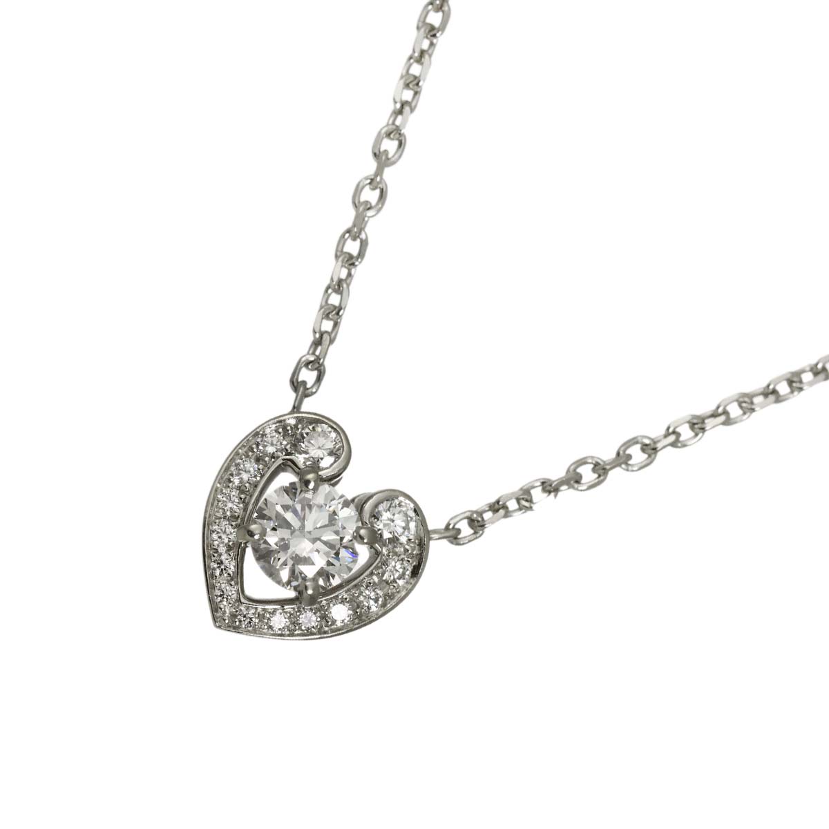 YOU AND ME Diamond 0.55ct E/VVS2/3EX Necklace Pt