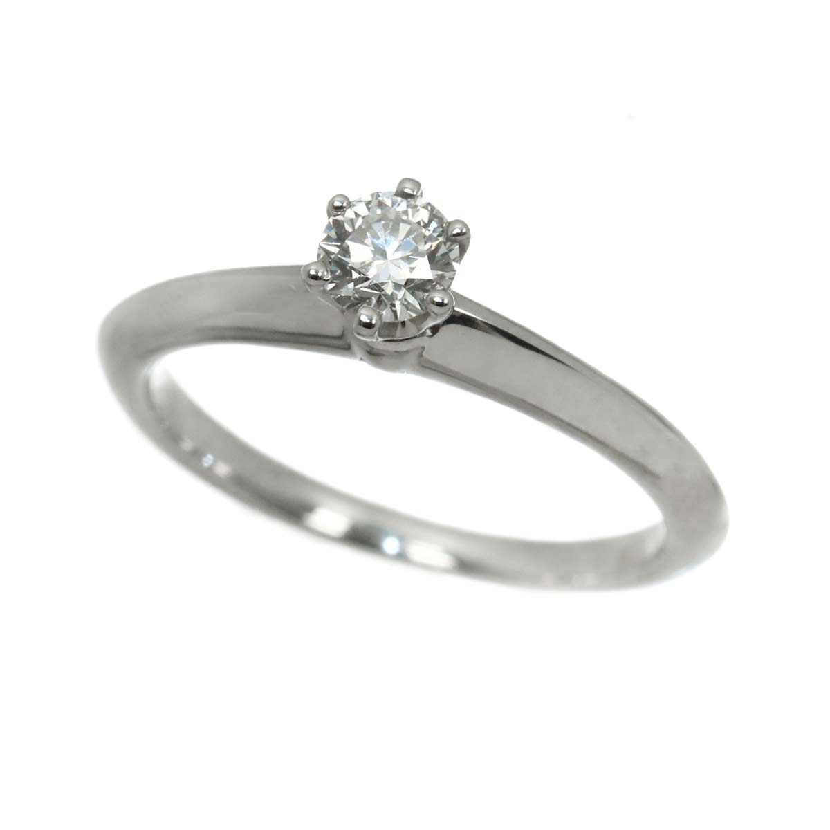 Diamond 0.21ct I/VS1/3EX Ring Pt Platinum Size4(US)