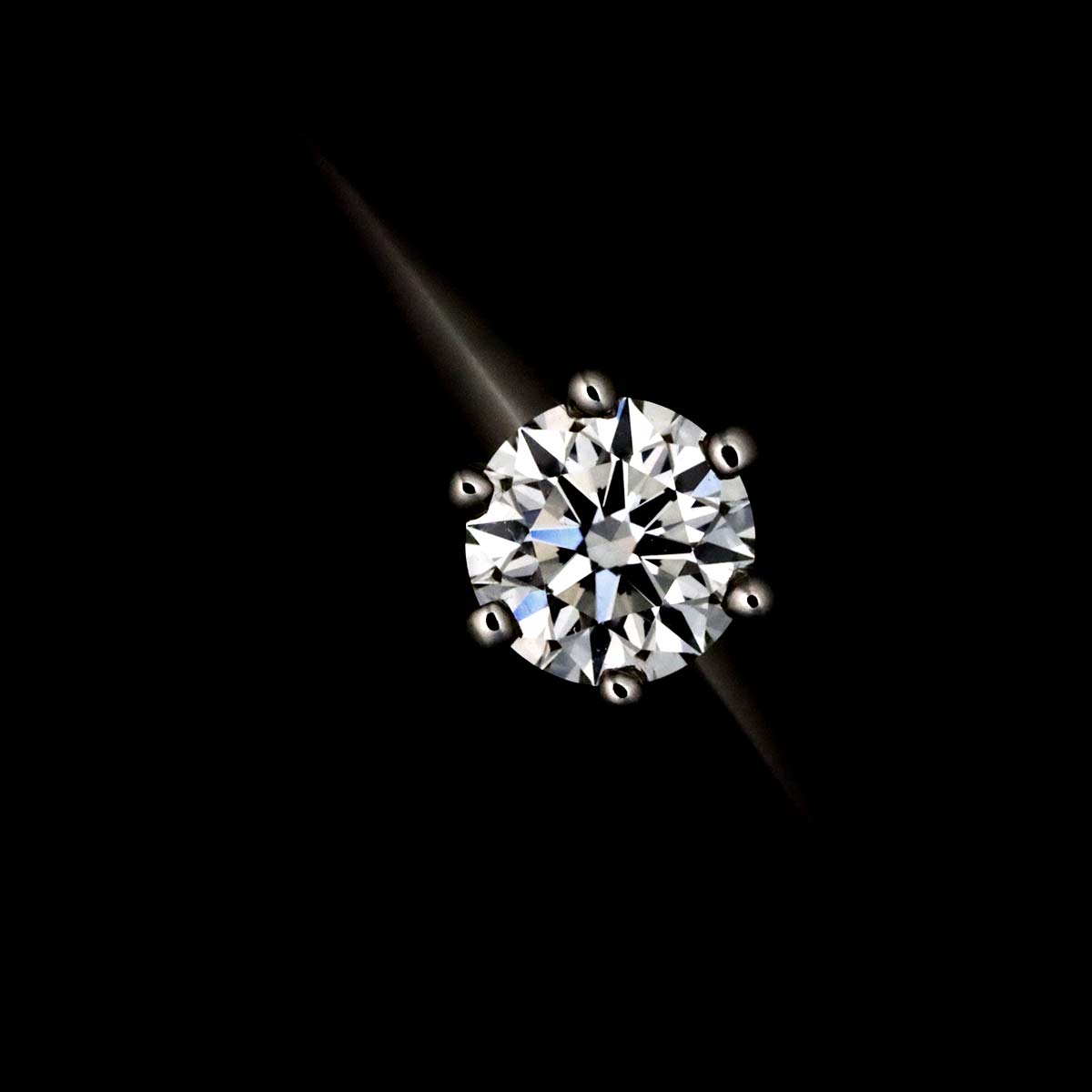 Diamond 0.21ct I/VS1/3EX Ring Pt Platinum Size4(US)