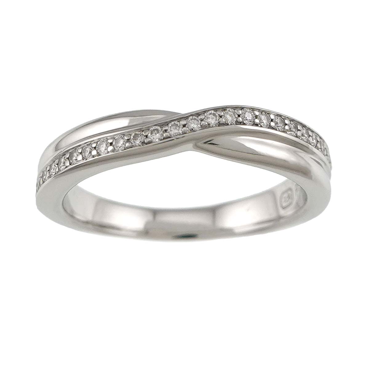 Diamond Ring Pt Platinum size4-4.5(US)