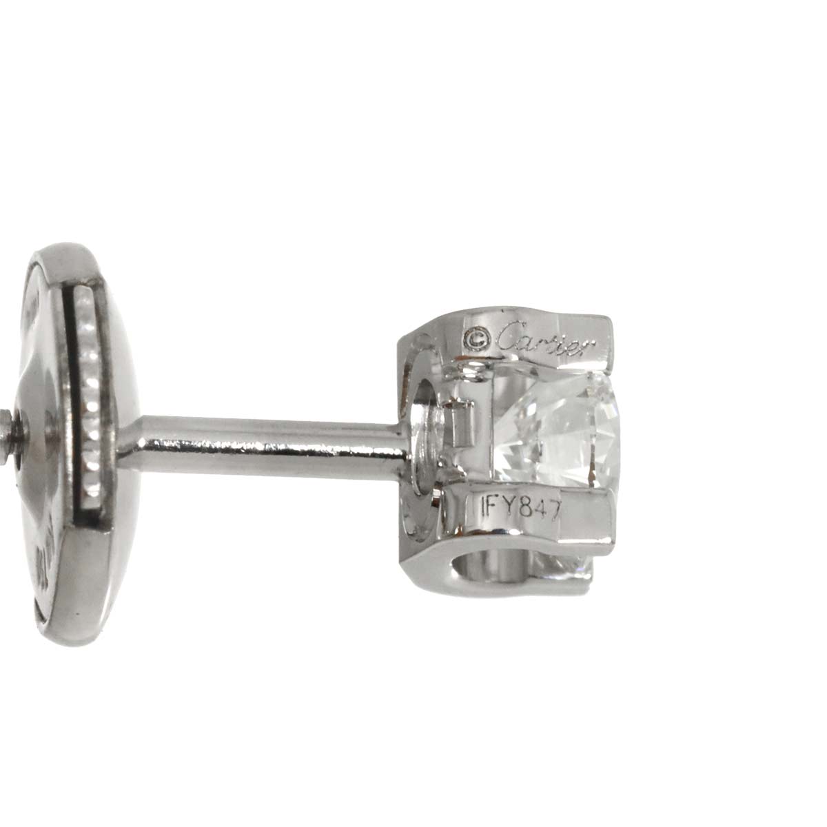 1895 Diamond 0.23/0.23ct E/VVS2/EX Earrings Pierced 18K WG