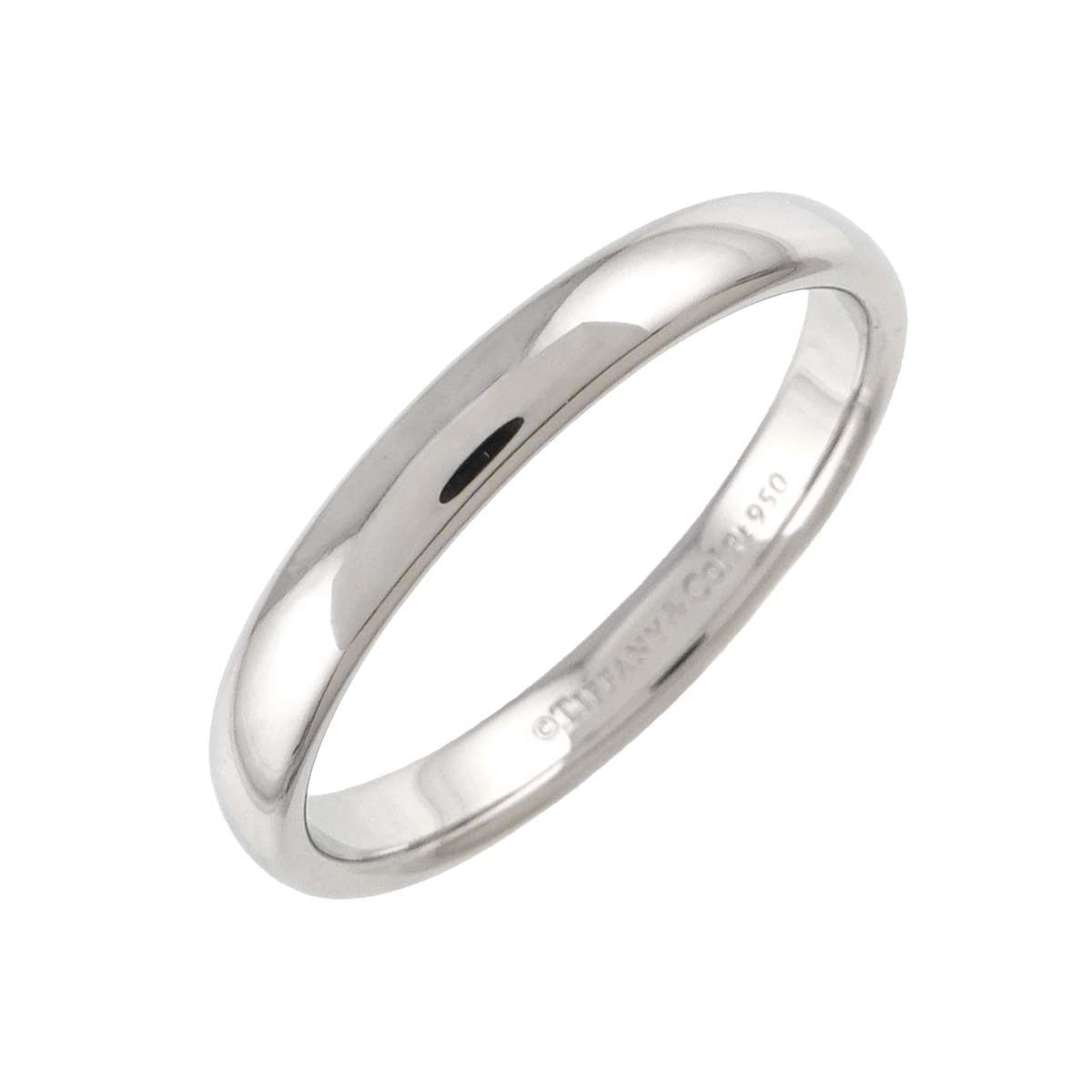 TIFFANY Co. Forever Ring Pt Platinum size8-8.25(US)