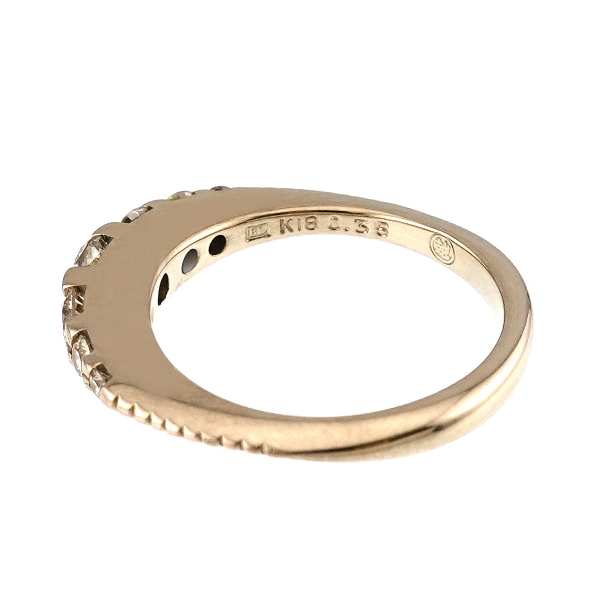 Brown Diamond 0.35ct Ring 18K Brown Gold size2.5-2.75(US)