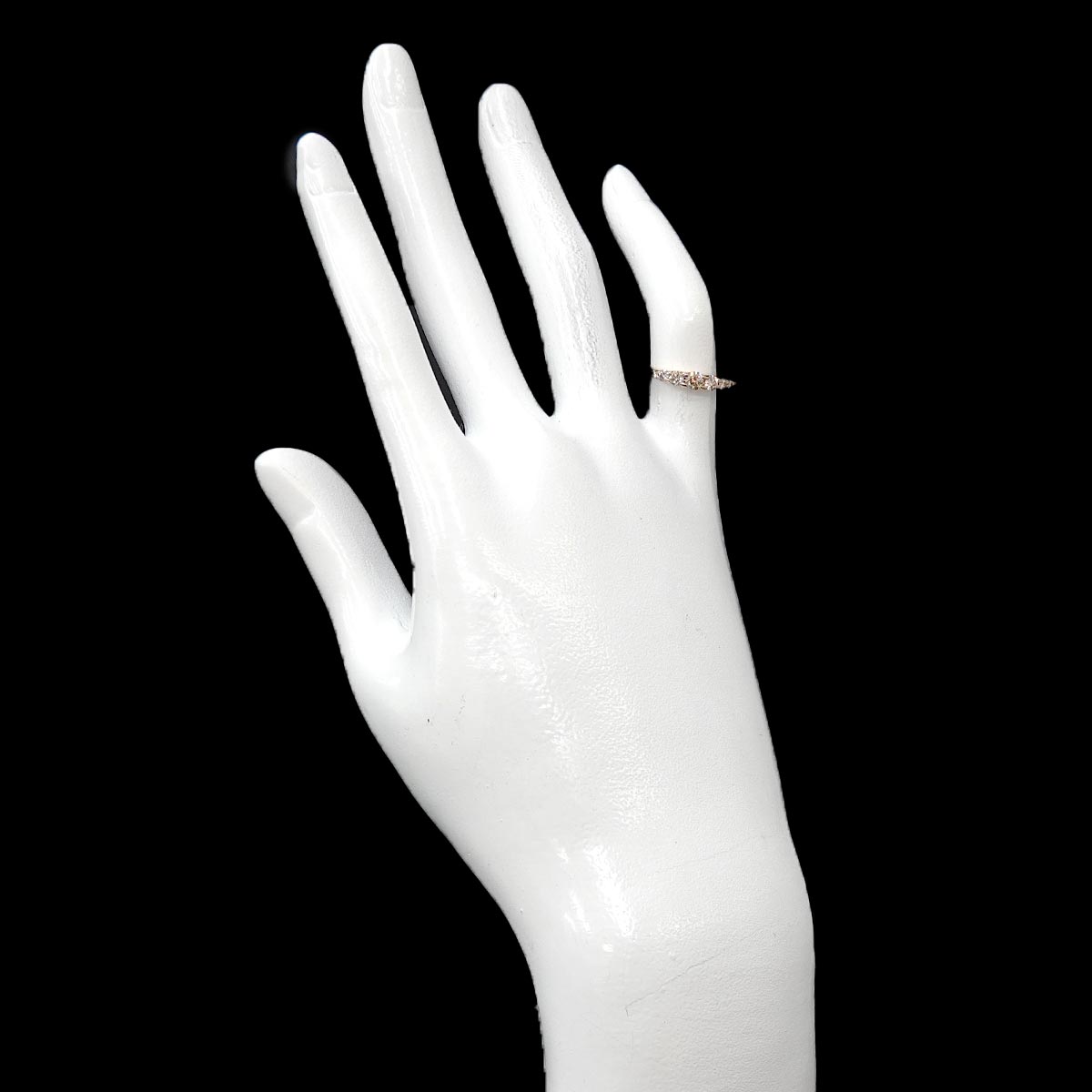 Brown Diamond 0.35ct Ring 18K Brown Gold size2.5-2.75(US)