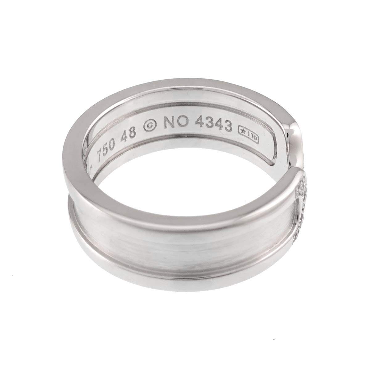 C2 Diamond SM Ring 18K WG 750 Size48 4-4.5(US)