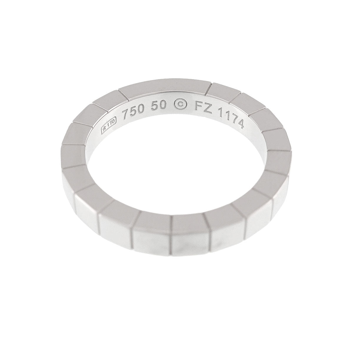 Laniere Ring 18K White Gold 750 Size50 5-5.25(US)