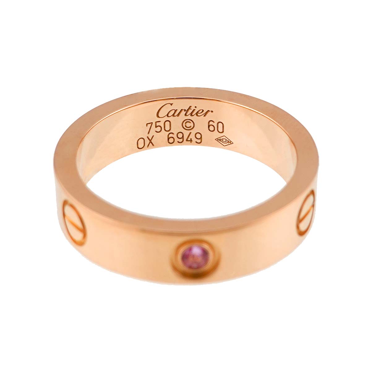 Love Ring Sapphire 18K PG 750 size60 8.75(US)
