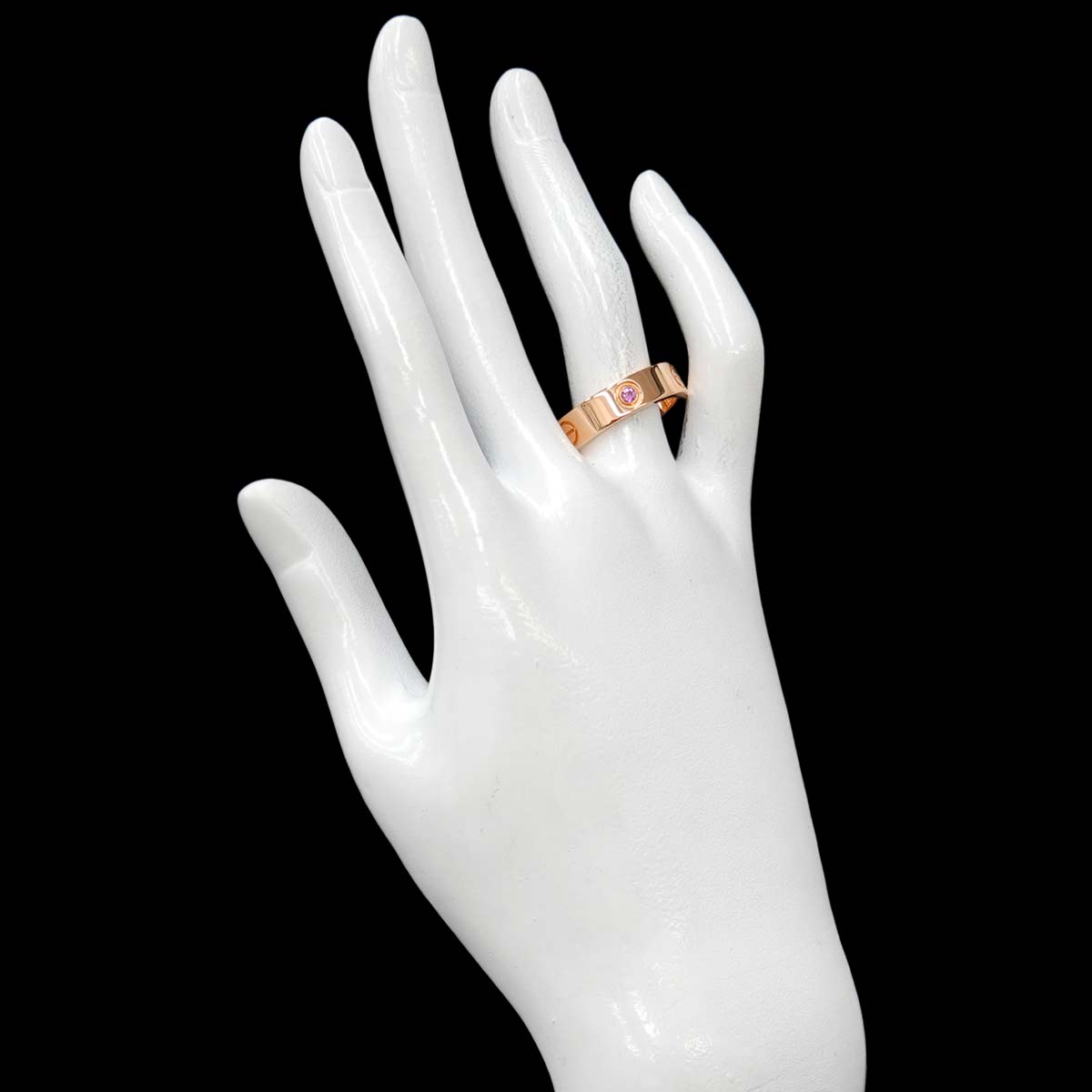 Love Ring Sapphire 18K PG 750 size60 8.75(US)