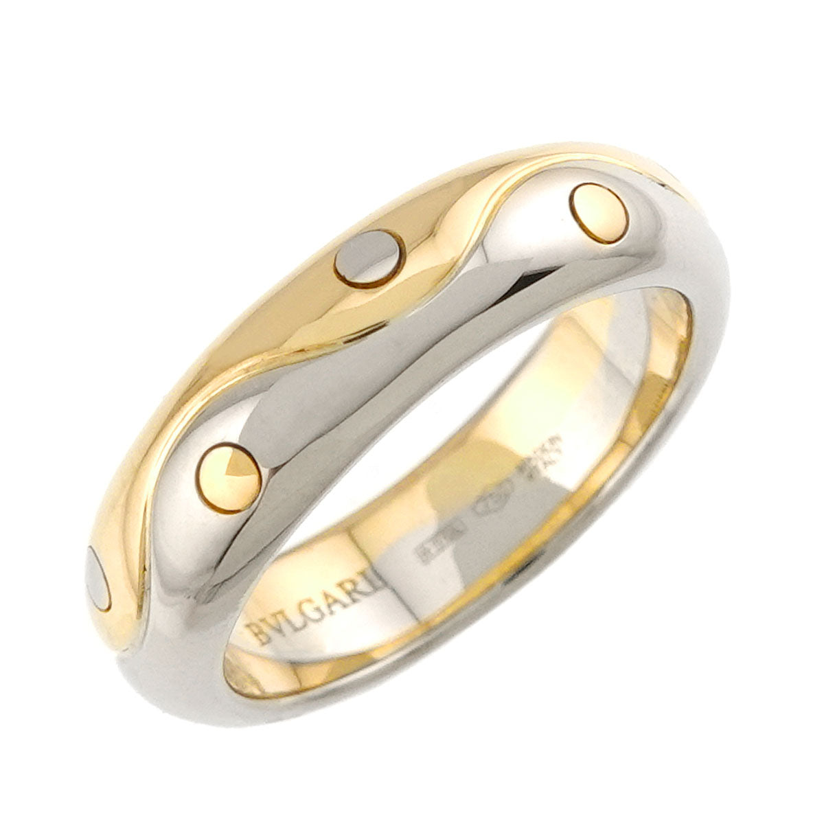 Onda Ring 18K Yellow White Gold 750 Size4.75-5(US)