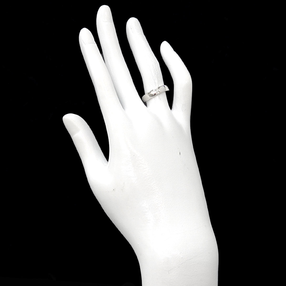 Three stone Diamond Ring Pt Platinum size5-5.25(US)