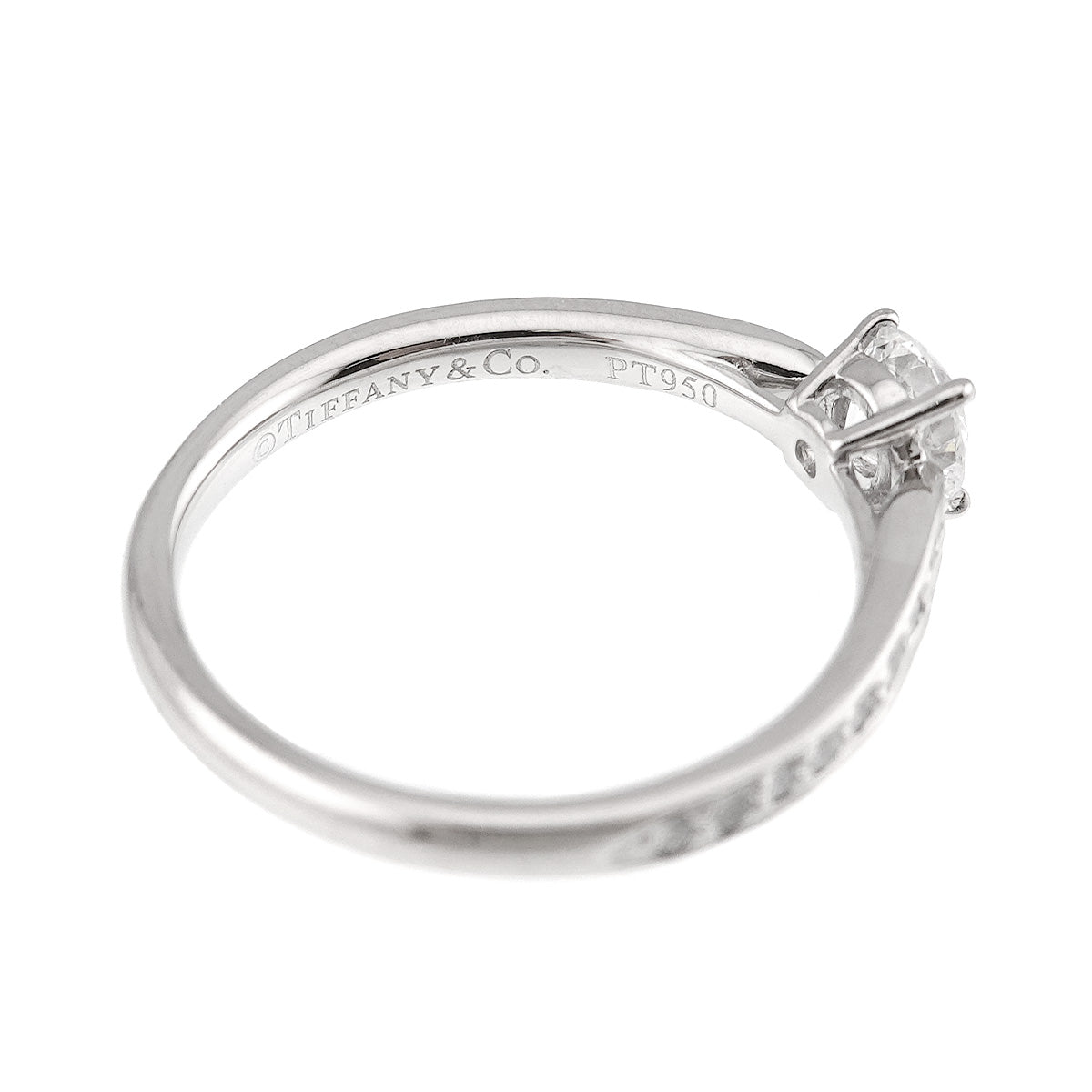 Harmony Diamond 0.34ct E/VS1/3EX Ring Pt Size4.75-5(US)