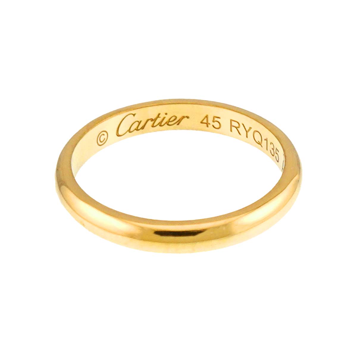 1895 Classic Band Ring 18K YG 750 size45 3.25(US)