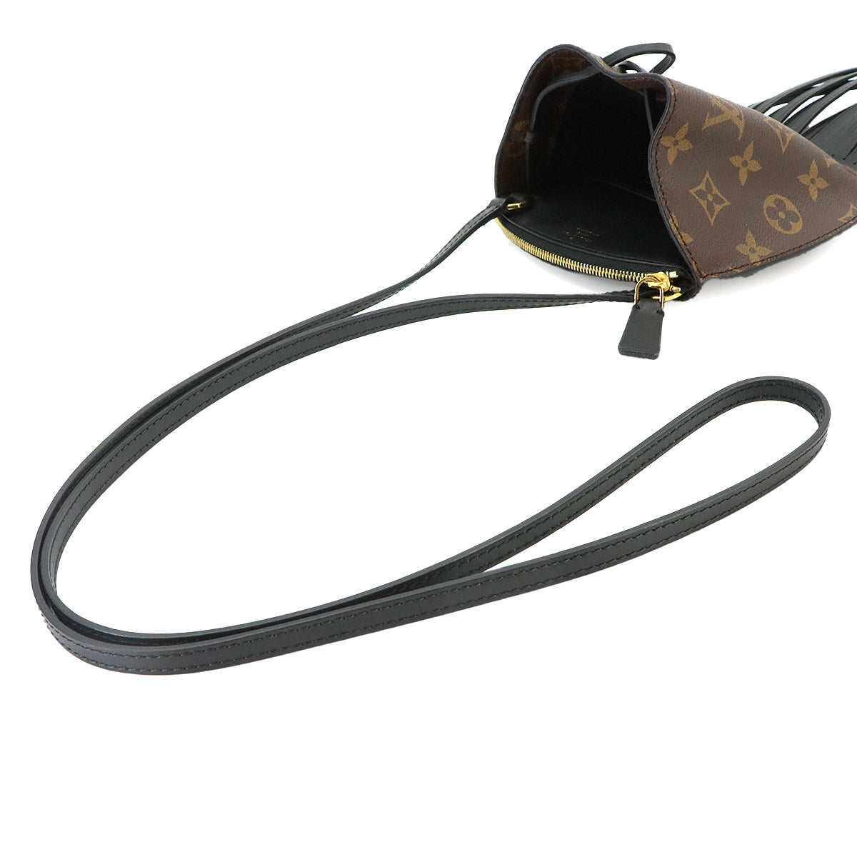 Monogram Fringed Mini Noe Shoulder Bag Brown M67802