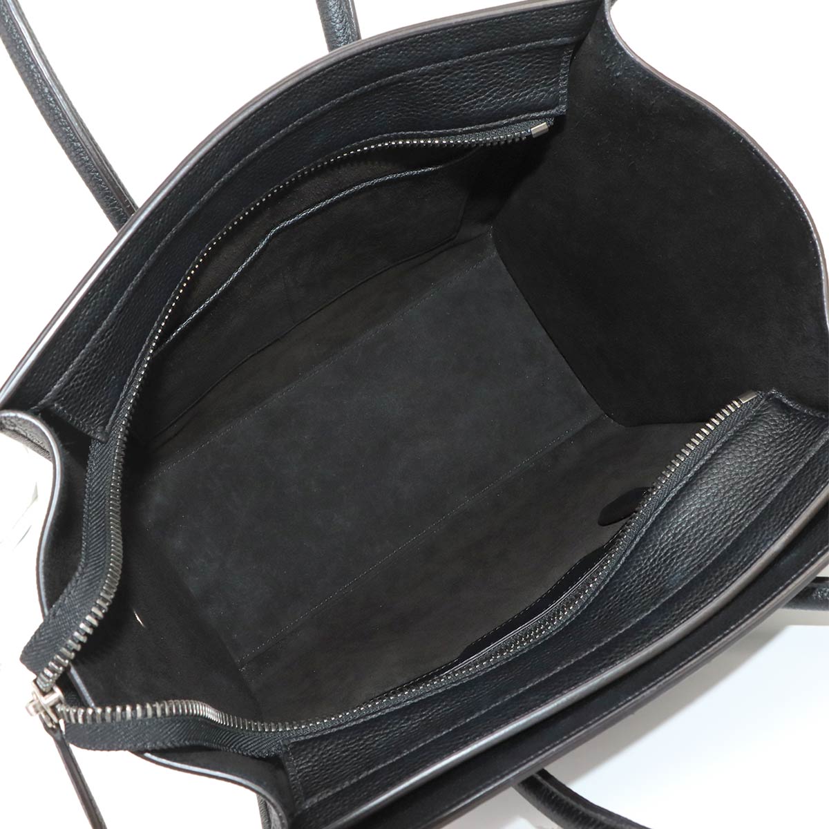 Luggage Micro Shopper Hand Bag Leather Black 189793