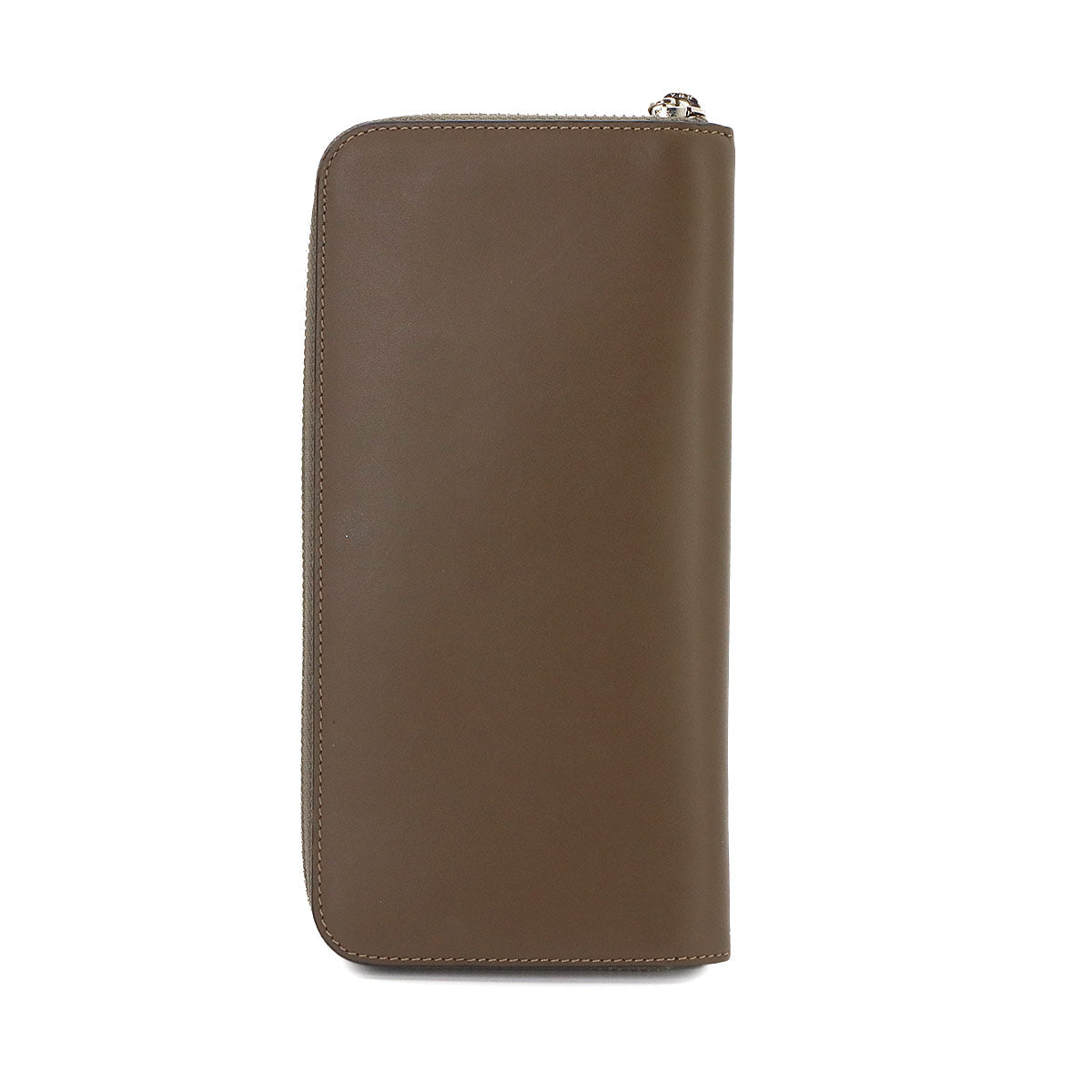 Zipped Around Long Wallet Leather Brown Anagram Purse