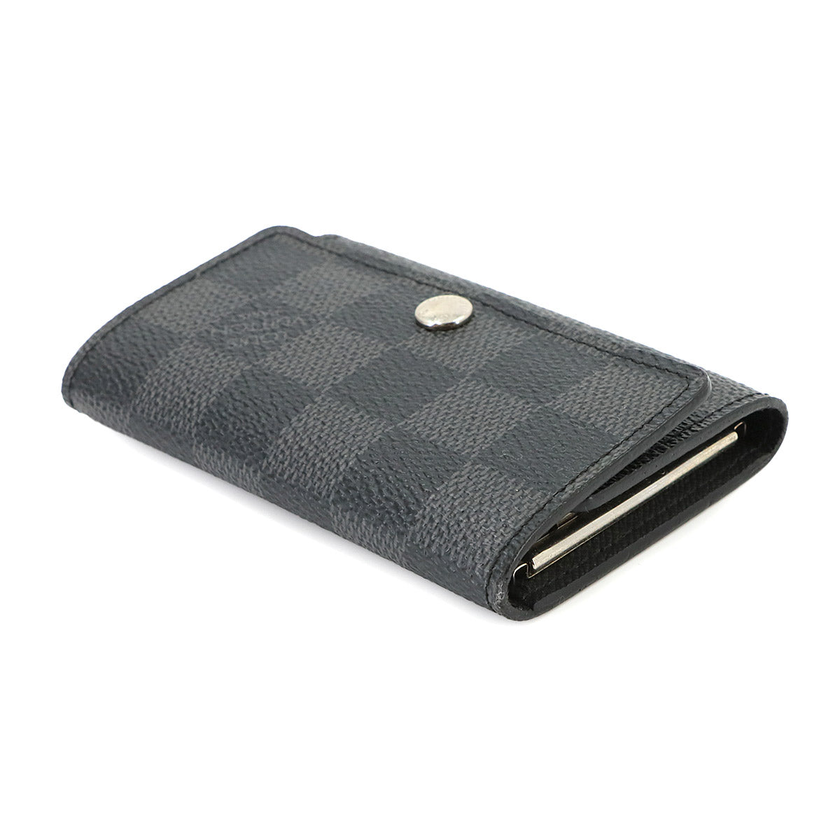 Damier Graphite Multicles 6 Key Case Black Gray N62662