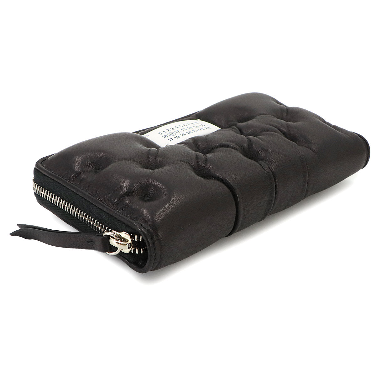 Glam Slam Embroidered Long Wallet Leather Black