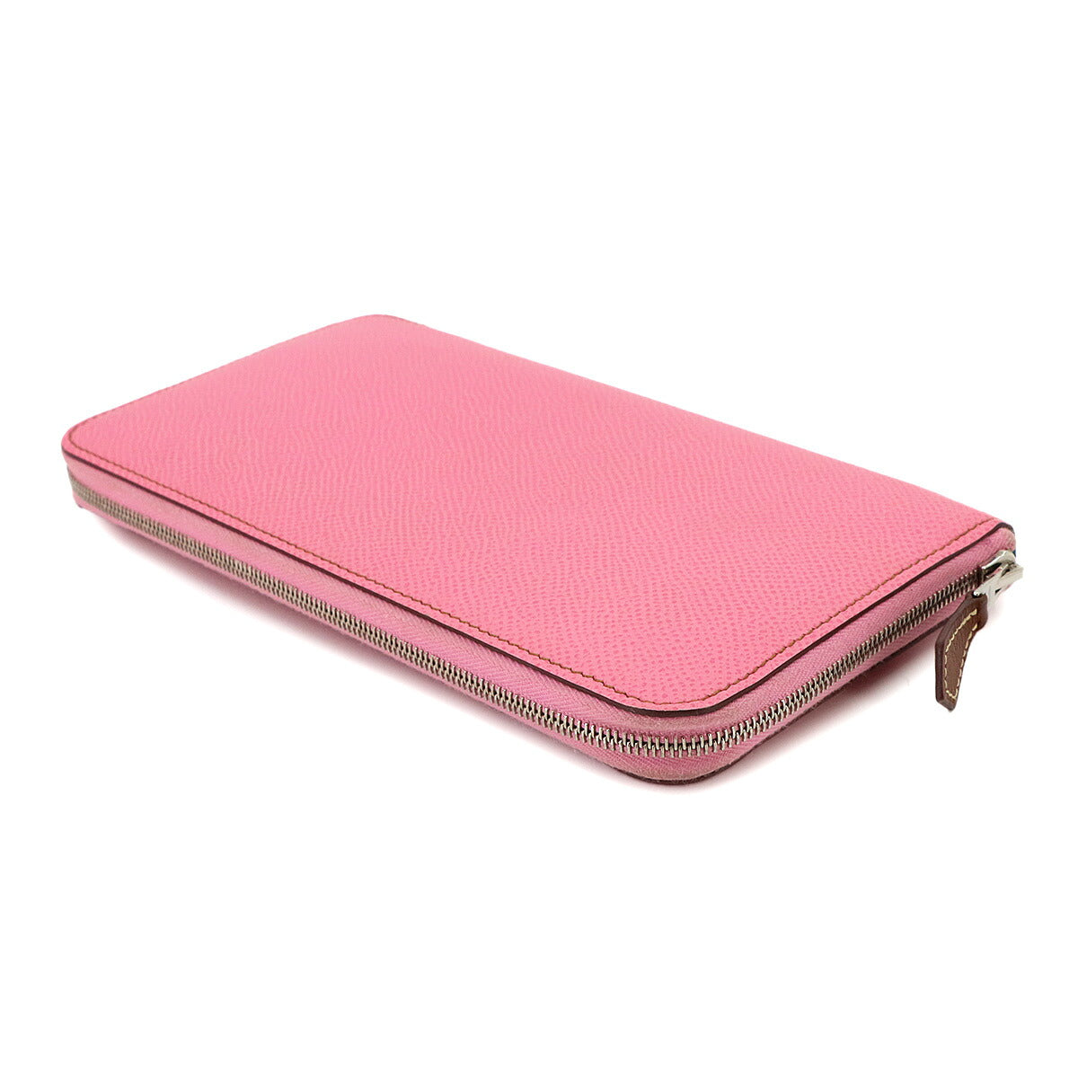 Azapp Long Silkin Long Wallet Epsom Pink Purse