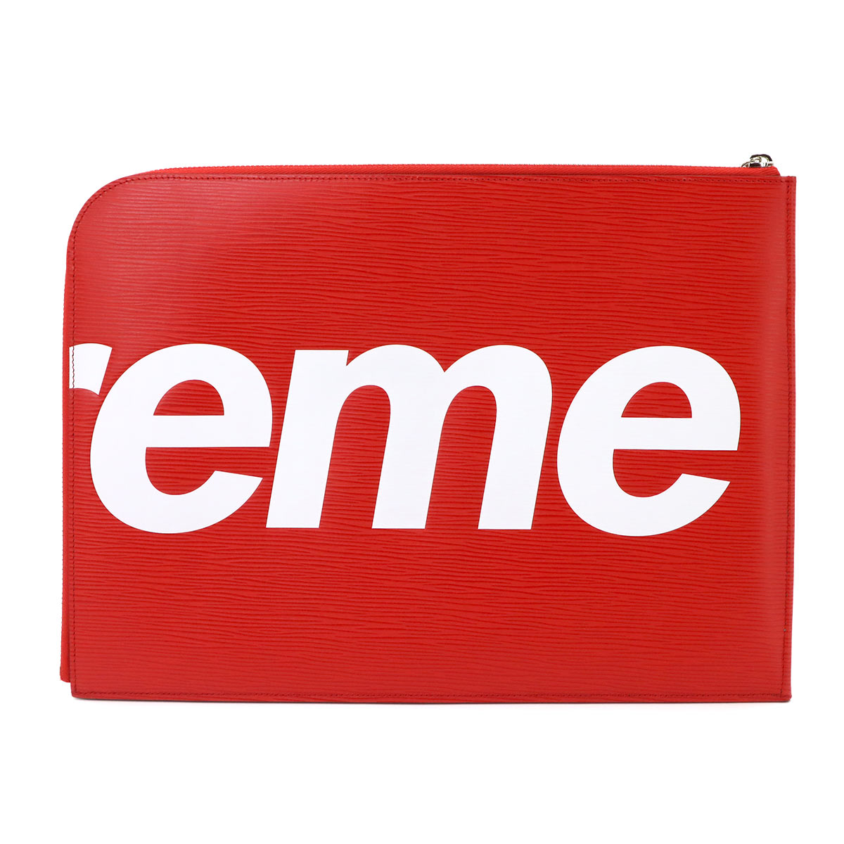 Supreme Epi Pochette Jour GM Clutch Bag Red White M67722