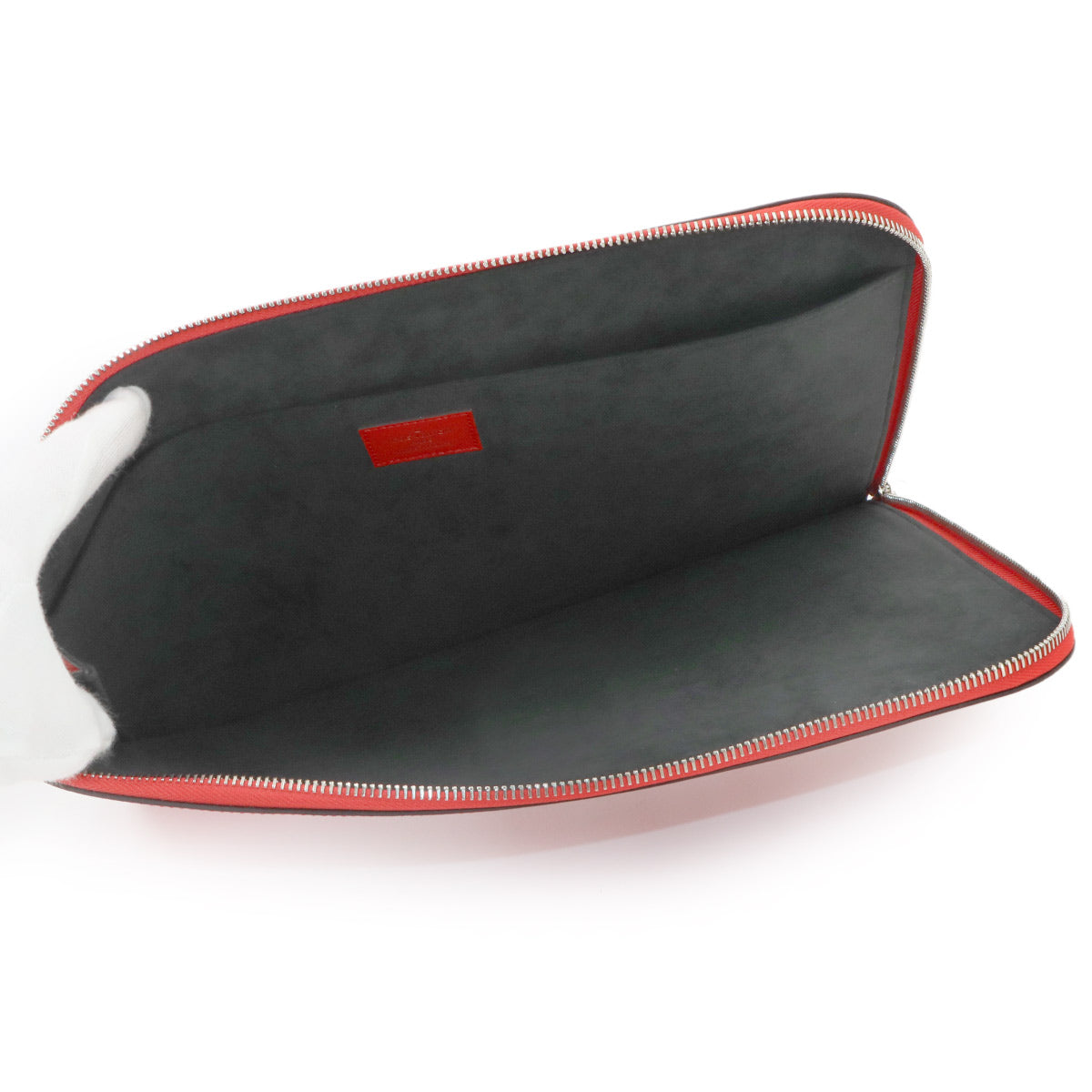Supreme Epi Pochette Jour GM Clutch Bag Red White M67722