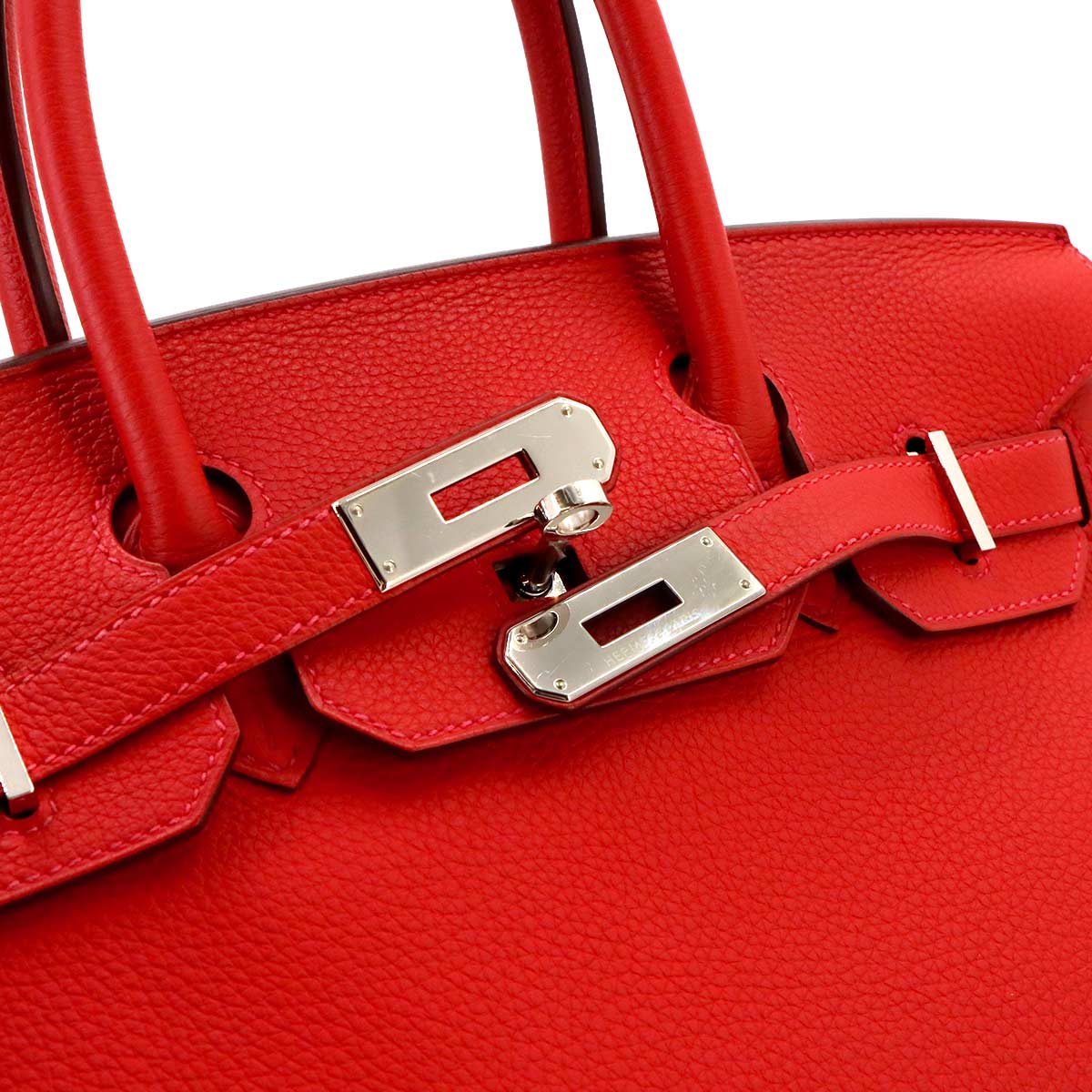 Birkin 30 Togo Rouge Tomate Hand Bag Purse