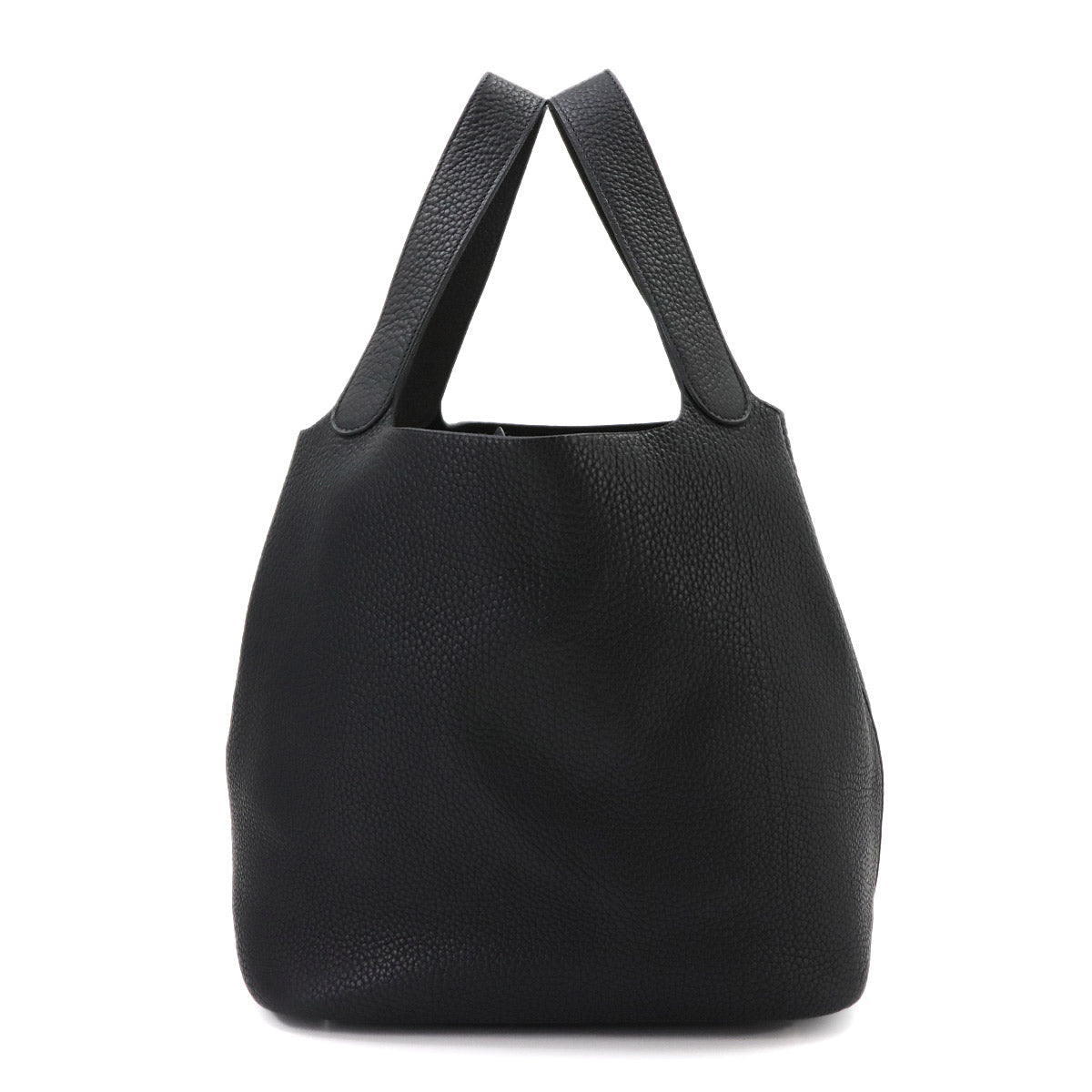 Picotin GM Hand Bag Taurillon Clemence Black Purse