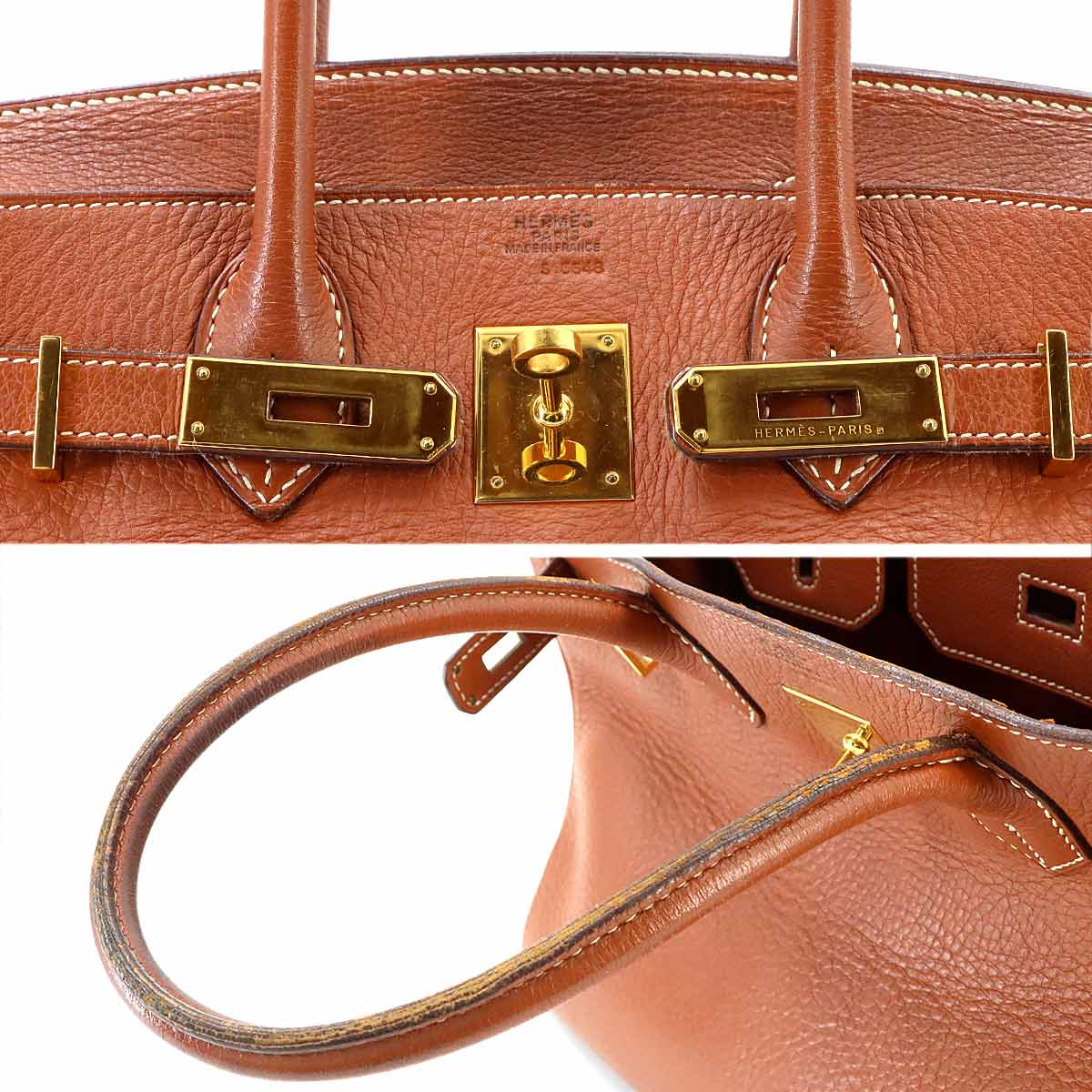 Birkin 30 Hand Bag Togo Cognac Purse
